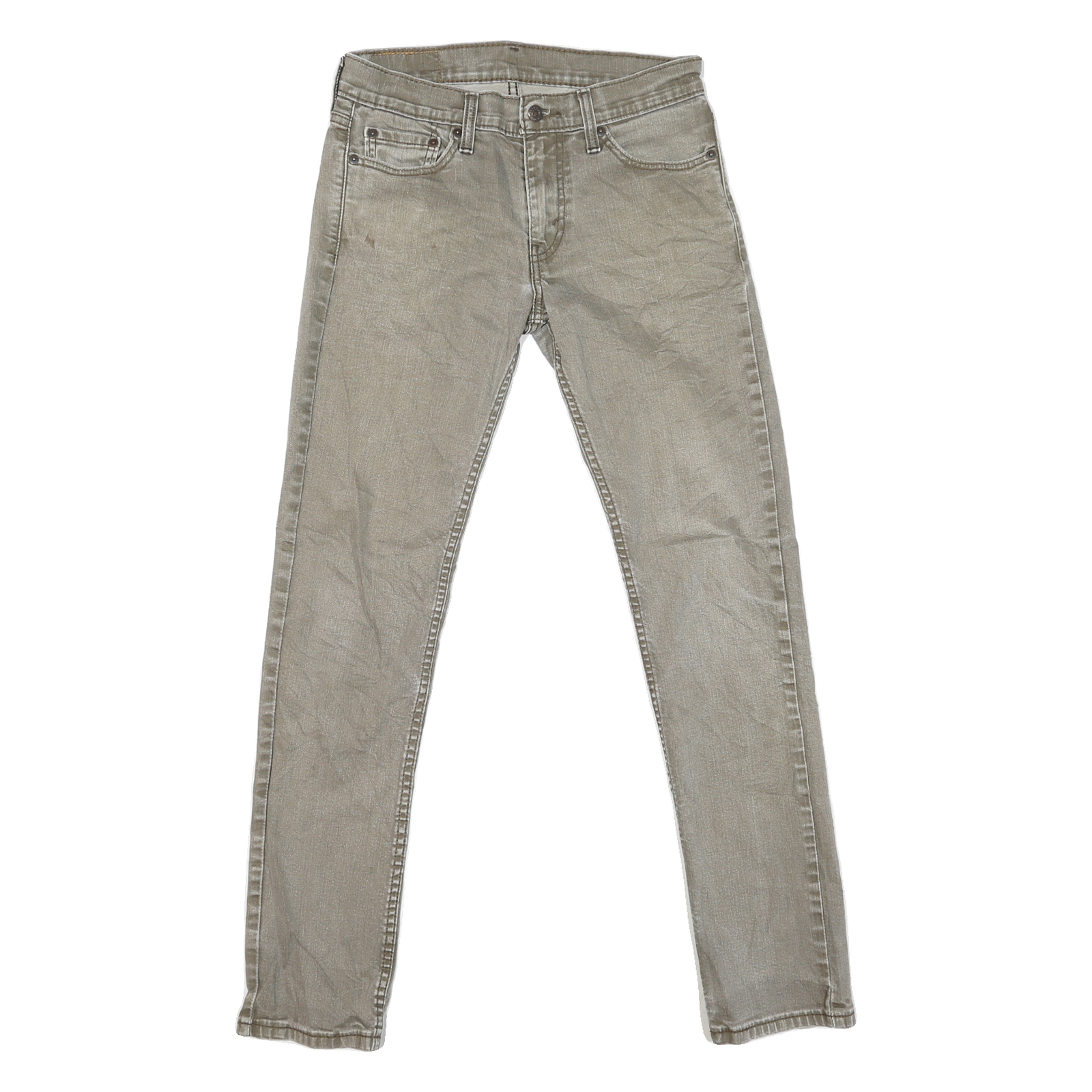 LEVI'S 511 Slim Mens Jeans Grey Cotton Blend Slim Skinny Denim W29 L30 Refurbished - N/A refurbished available on Cerqular