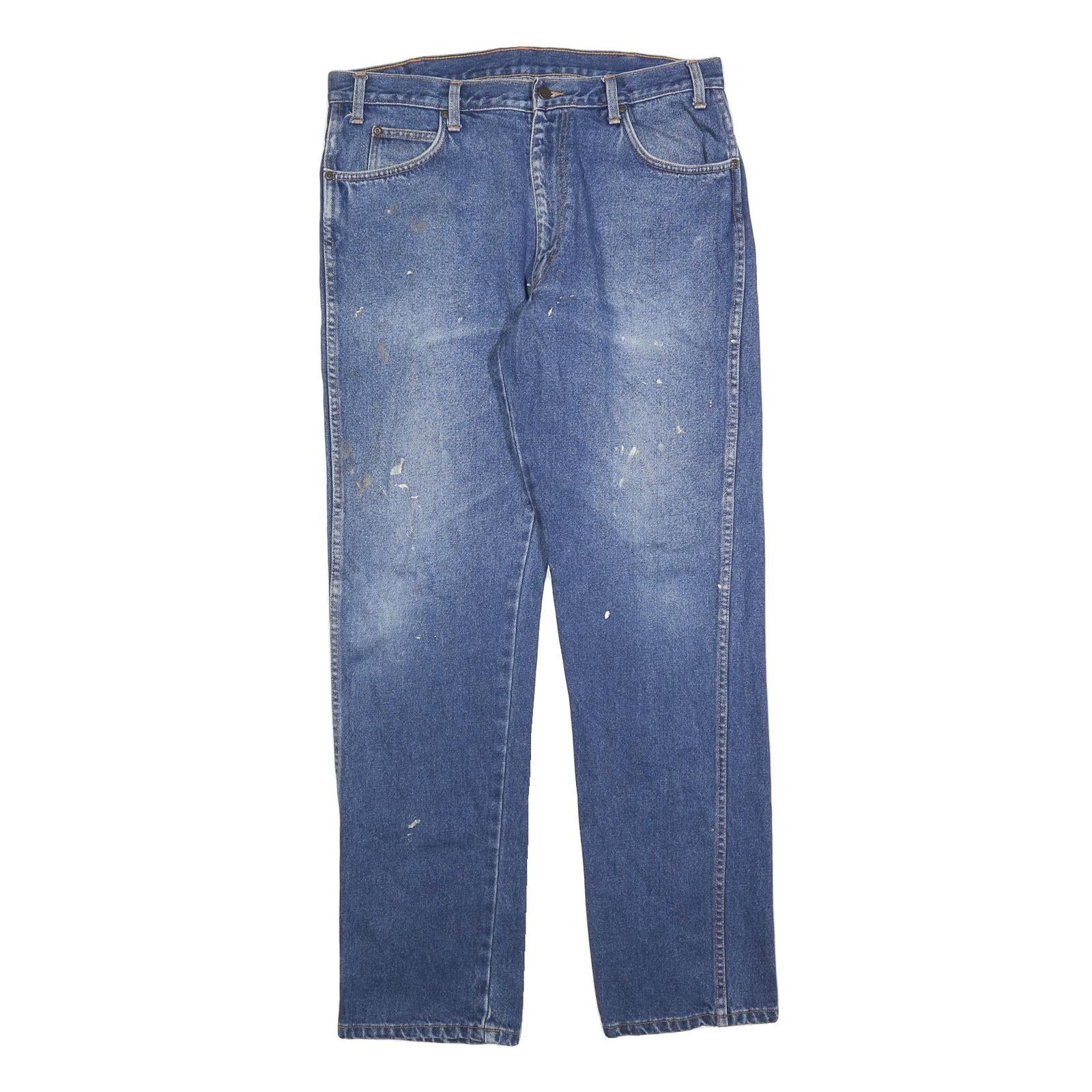 DICKIES Mens Jeans Blue Relaxed Straight Denim Medium W36 L34 Workwear Durable Refurbished - N/A refurbished available on Cerqular