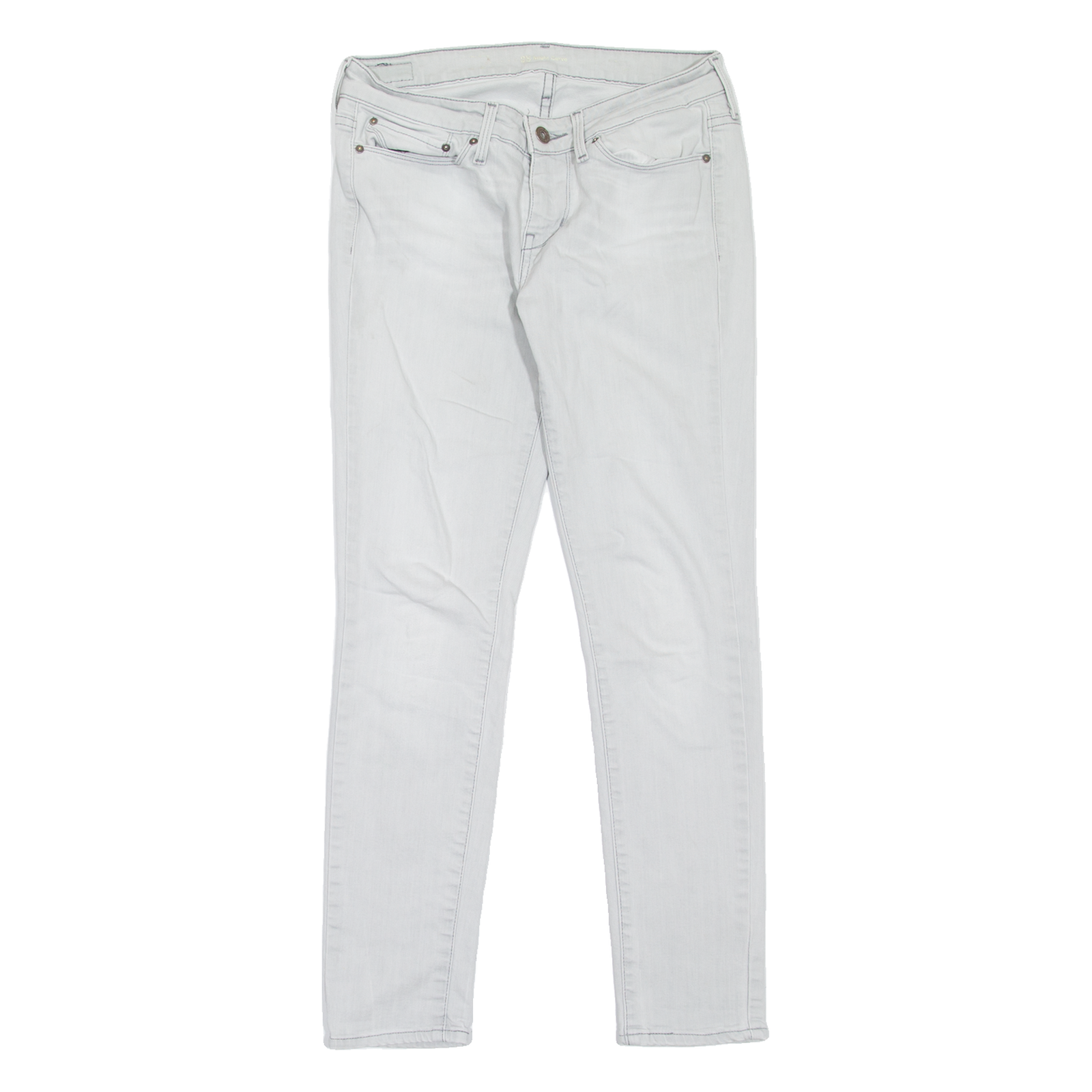 LEVI'S Womens Jeans Grey Slim Skinny W28 L27 Refurbished - N/A refurbished available on Cerqular