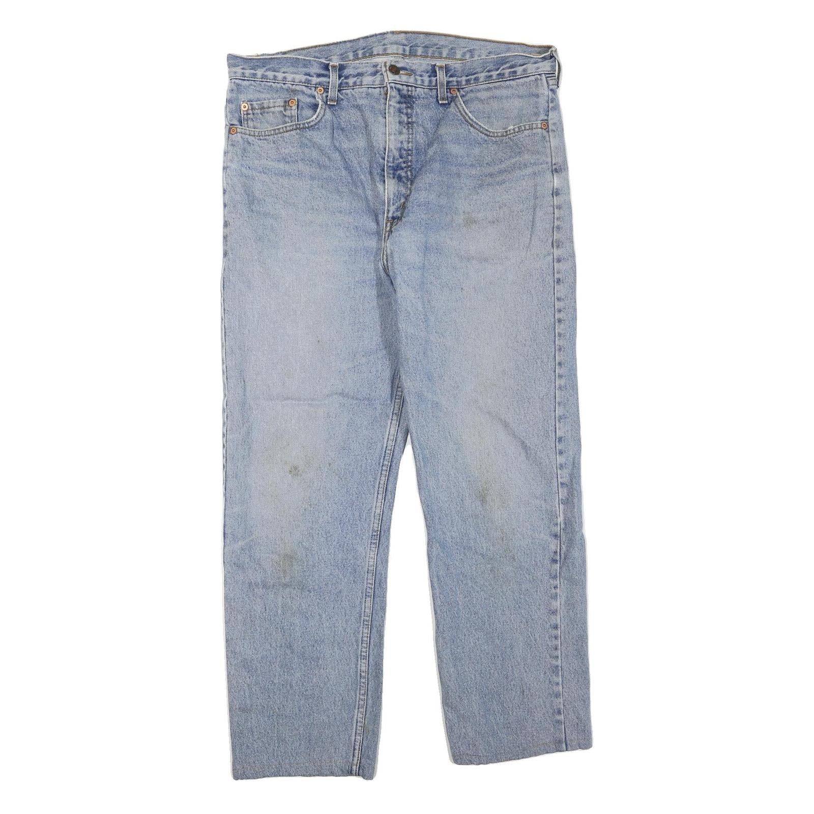LEVI'S Mens Jeans Blue Regular Straight Denim Medium W36 L29 Classic Zip Refurbished - N/A refurbished available on Cerqular