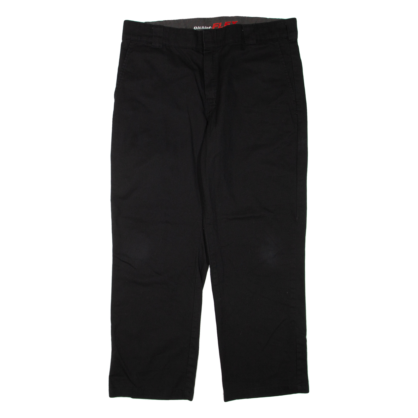 DICKIES Flex Mens Trousers Black Regular Straight W36 L30 Refurbished - N/A refurbished available on Cerqular