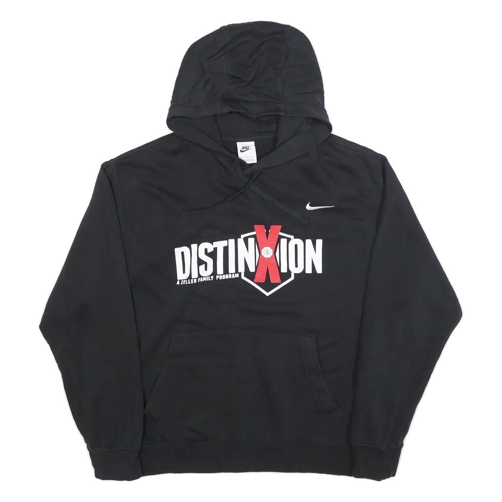 NIKE Womens Black Distinxion Printed Cotton Blend Pullover Hoodie L Refurbished - N/A refurbished available on Cerqular