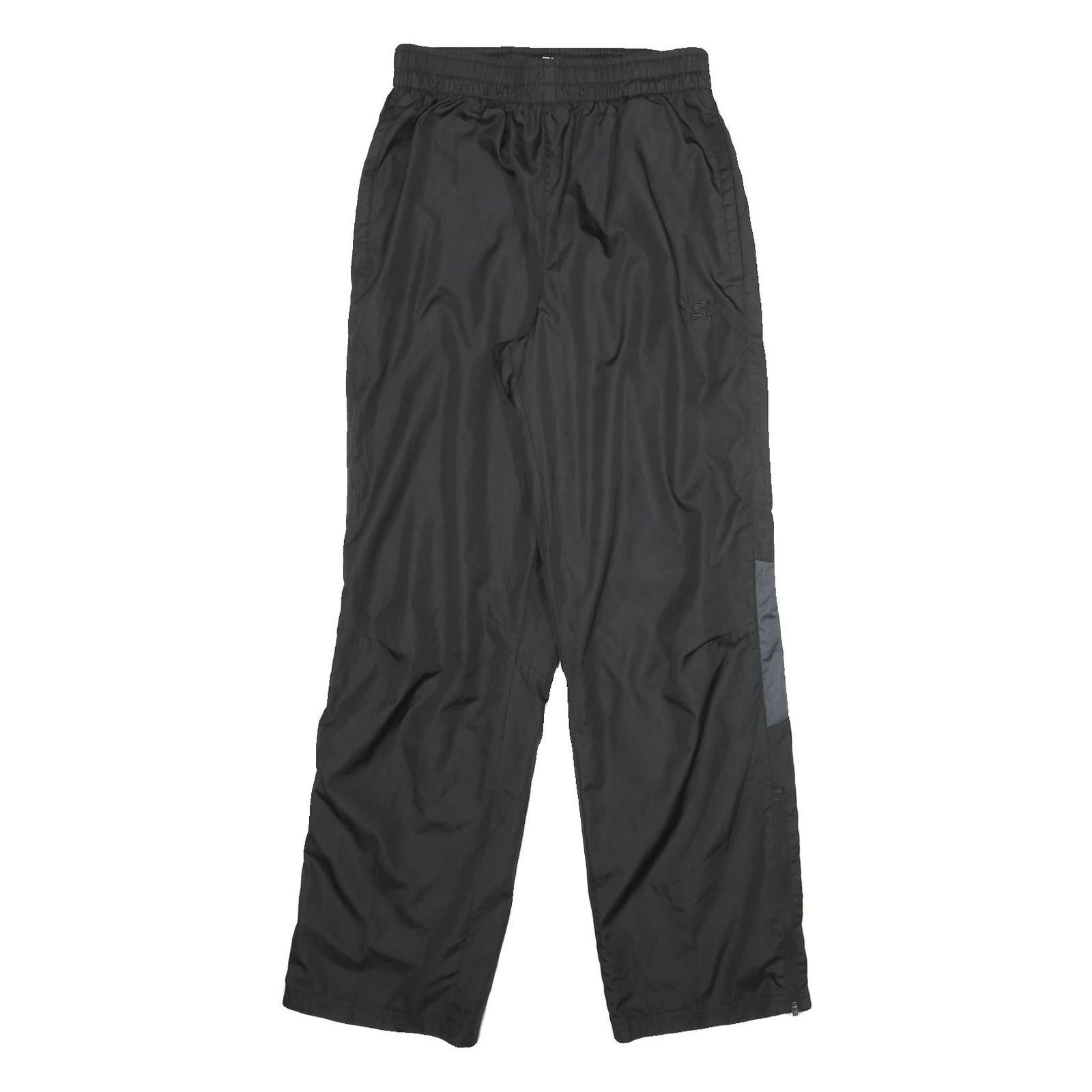 STARTER Mens Joggers Black S W26 L30 Polyester Relaxed Straight Drawstring Refurbished - N/A refurbished available on Cerqular