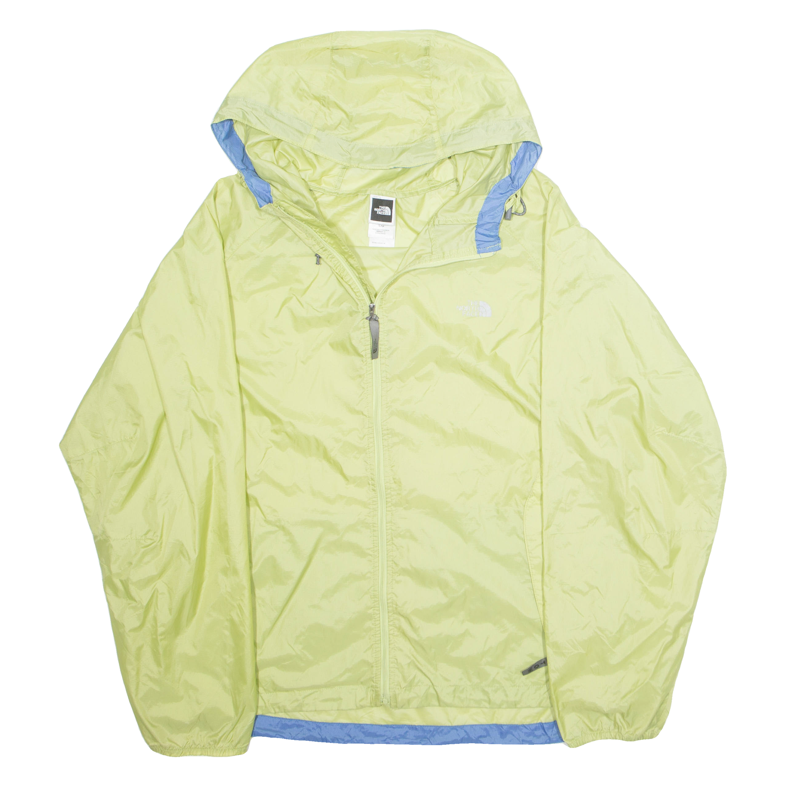 THE NORTH FACE Womens Rain Jacket Green Nylon Hooded L Refurbished - N/A refurbished available on Cerqular