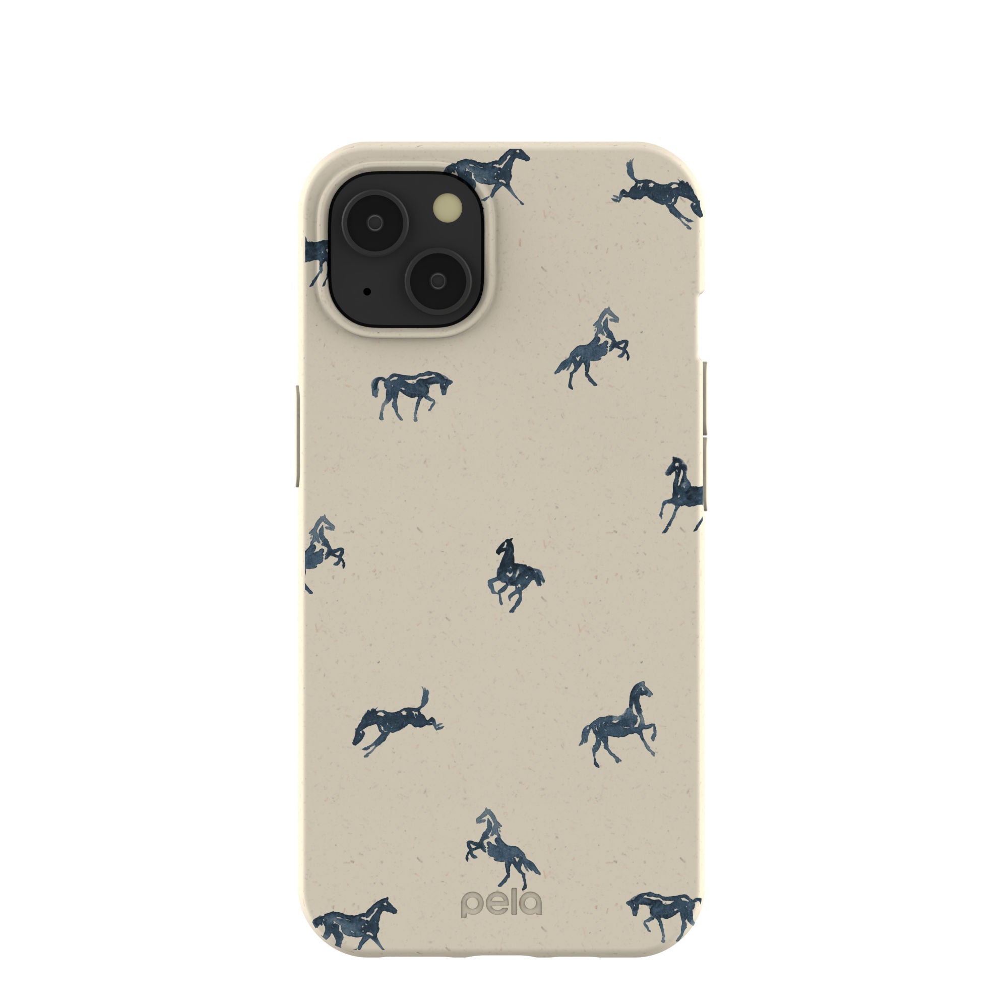 London Fog Mini Horses iPhone 13 Case Refurbished - Pela Case refurbished available on Cerqular