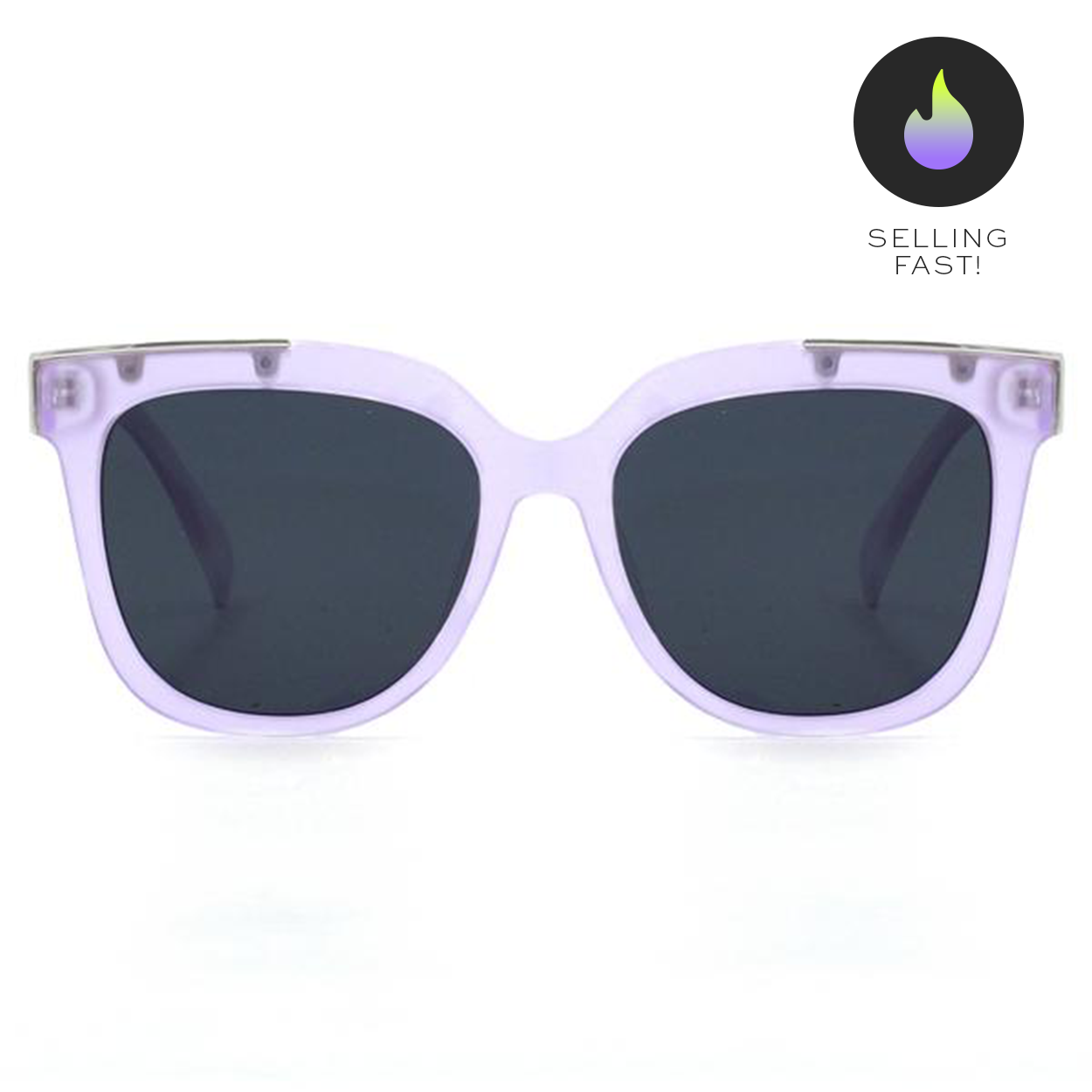 Coco - Lilac Wayfarer Sunglasses | Color: Lilac | Size: OS Refurbished - N/A refurbished available on Cerqular