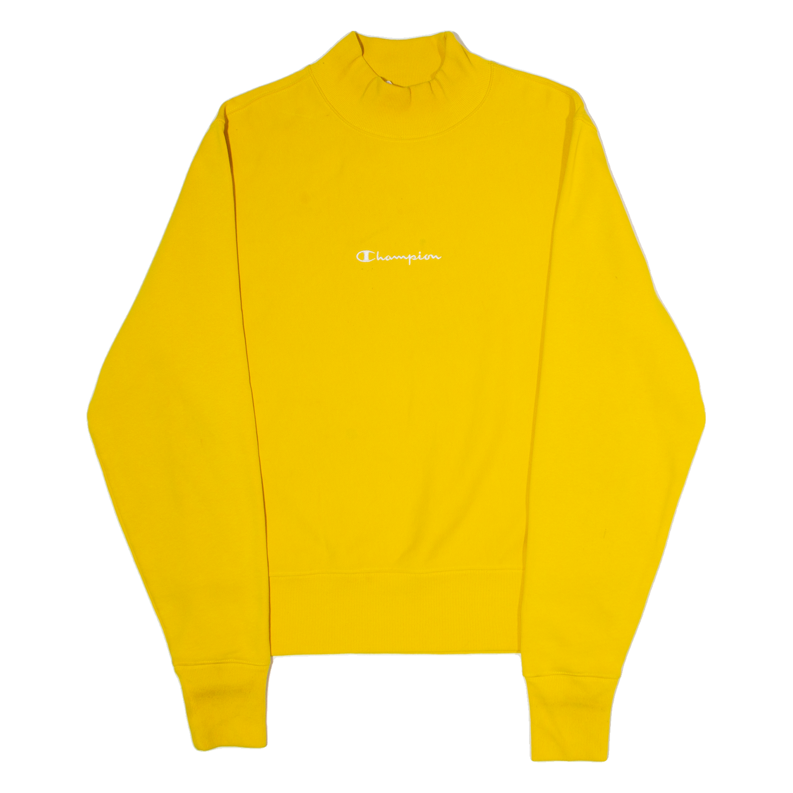 CHAMPION REVERSE WEAVE Mens Sweatshirt Yellow High Neck S Refurbished - N/A refurbished available on Cerqular