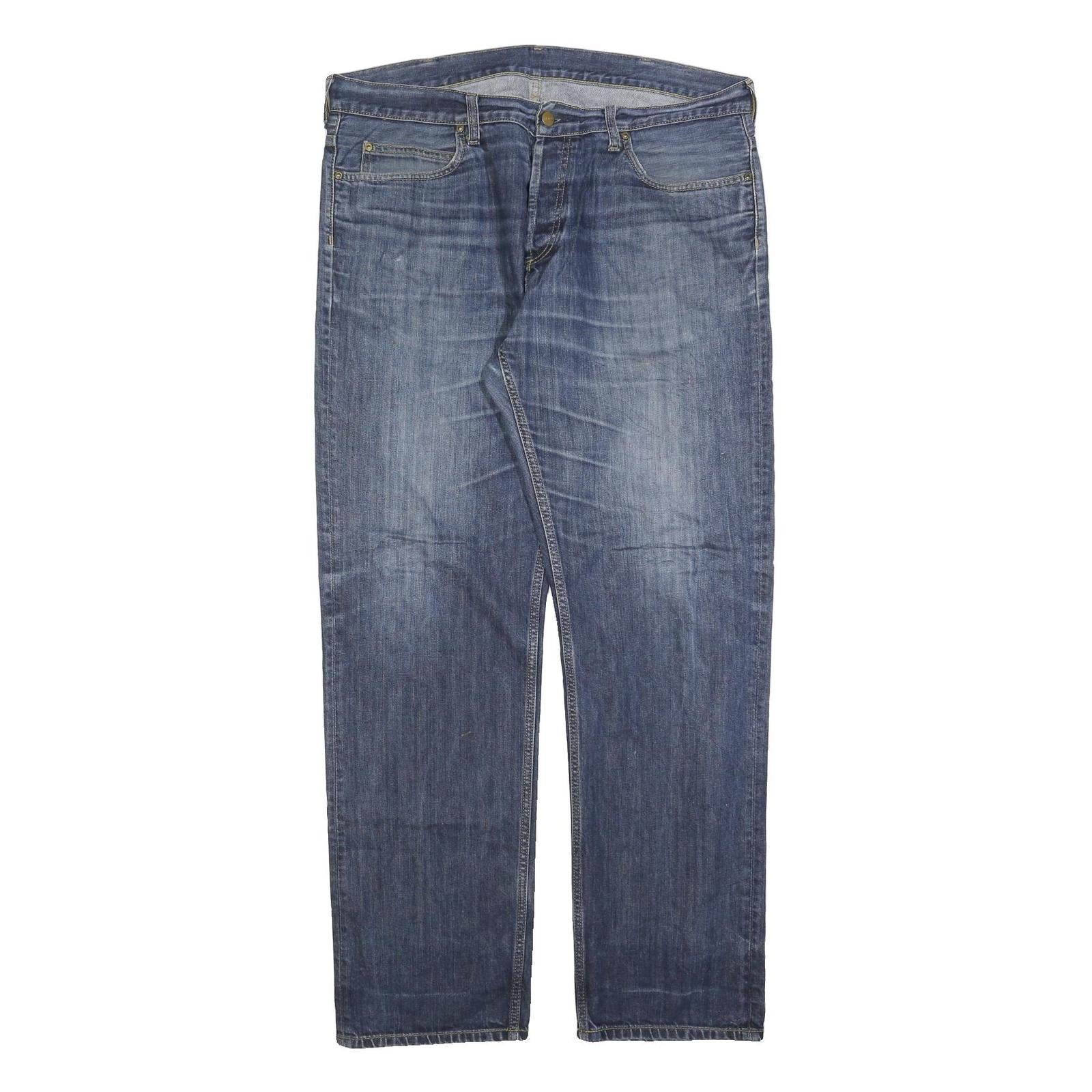 CARHARTT Mens Jeans Blue Relaxed Straight Denim Medium W36 L34 Workwear Button Refurbished - N/A refurbished available on Cerqular