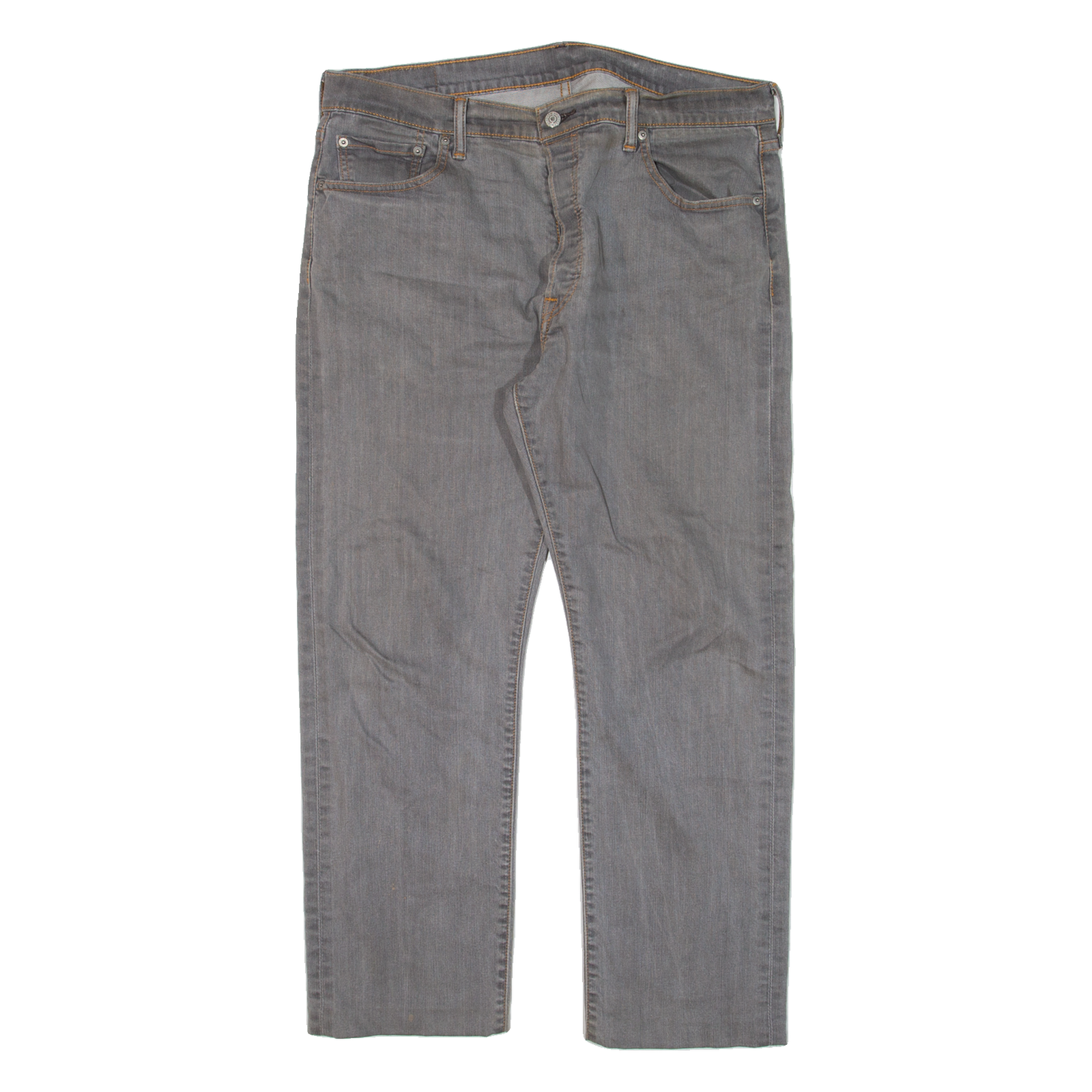 LEVI'S 501 Jeans Mens Grey Regular Straight W36 L26 Refurbished - N/A refurbished available on Cerqular