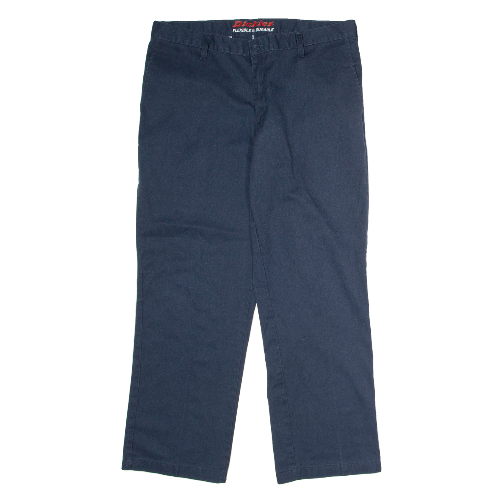 DICKIES Flex Workwear Mens Trousers Blue Regular Straight W36 L30 Refurbished - N/A refurbished available on Cerqular