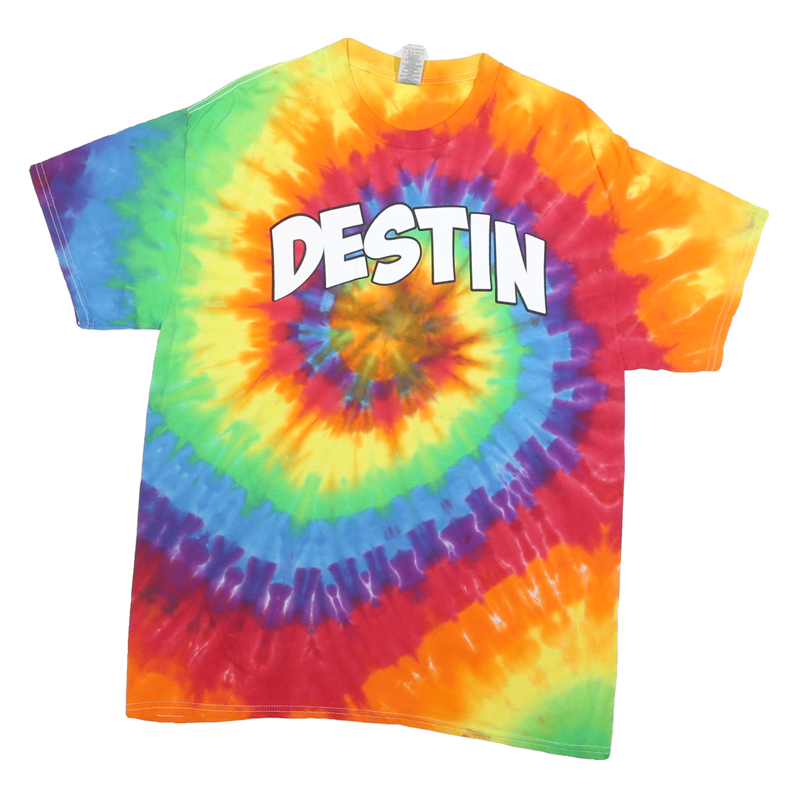 Buy GILDAN Mens Multicolour Tie Dye T-Shirt L Short Sleeve Crew Neck Destin Graphic Refurbished - $11.69 GILDAN Mens Multicolour Tie Dye T-Shirt L Short Sleeve Crew Neck Destin Graphic Refurbished - N/A refurbished available on Cerqular