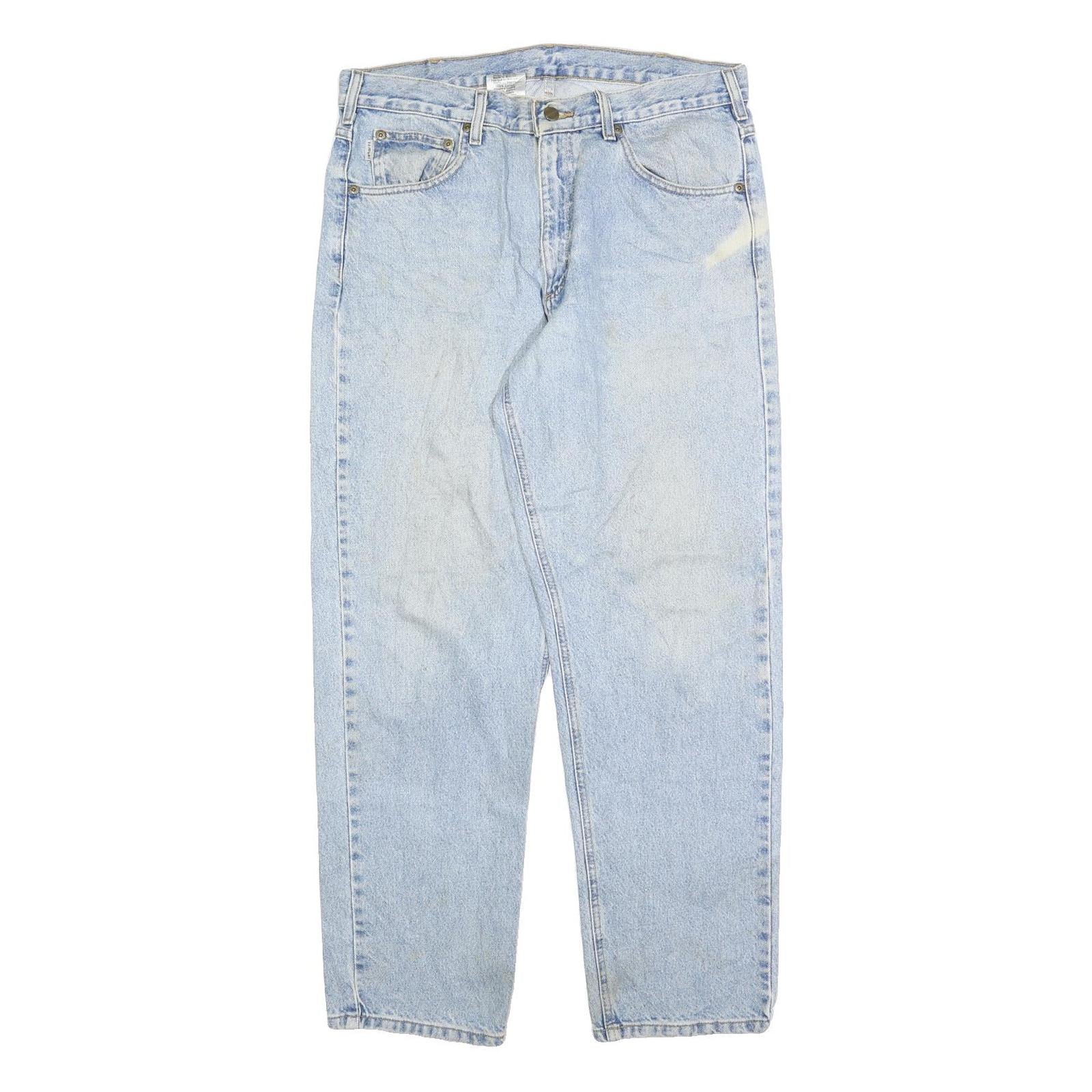 CARHARTT Mens Relaxed Light Blue Denim Jeans W34 L30 Casual Workwear Zip Closure Refurbished - N/A refurbished available on Cerqular