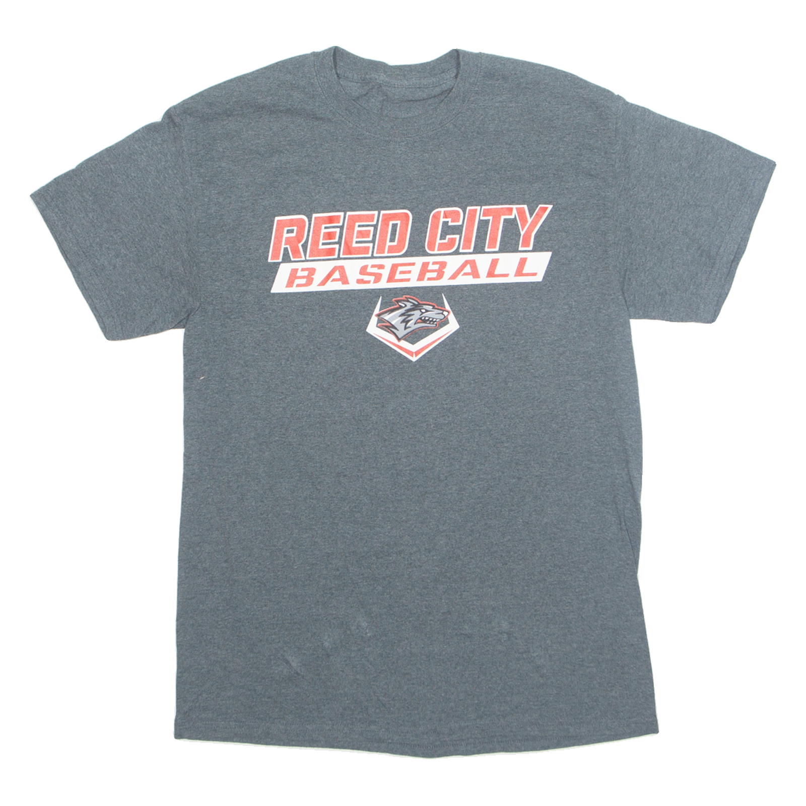 Reed City Baseball Michigan Mens T-Shirt Grey USA S Refurbished - N/A refurbished available on Cerqular