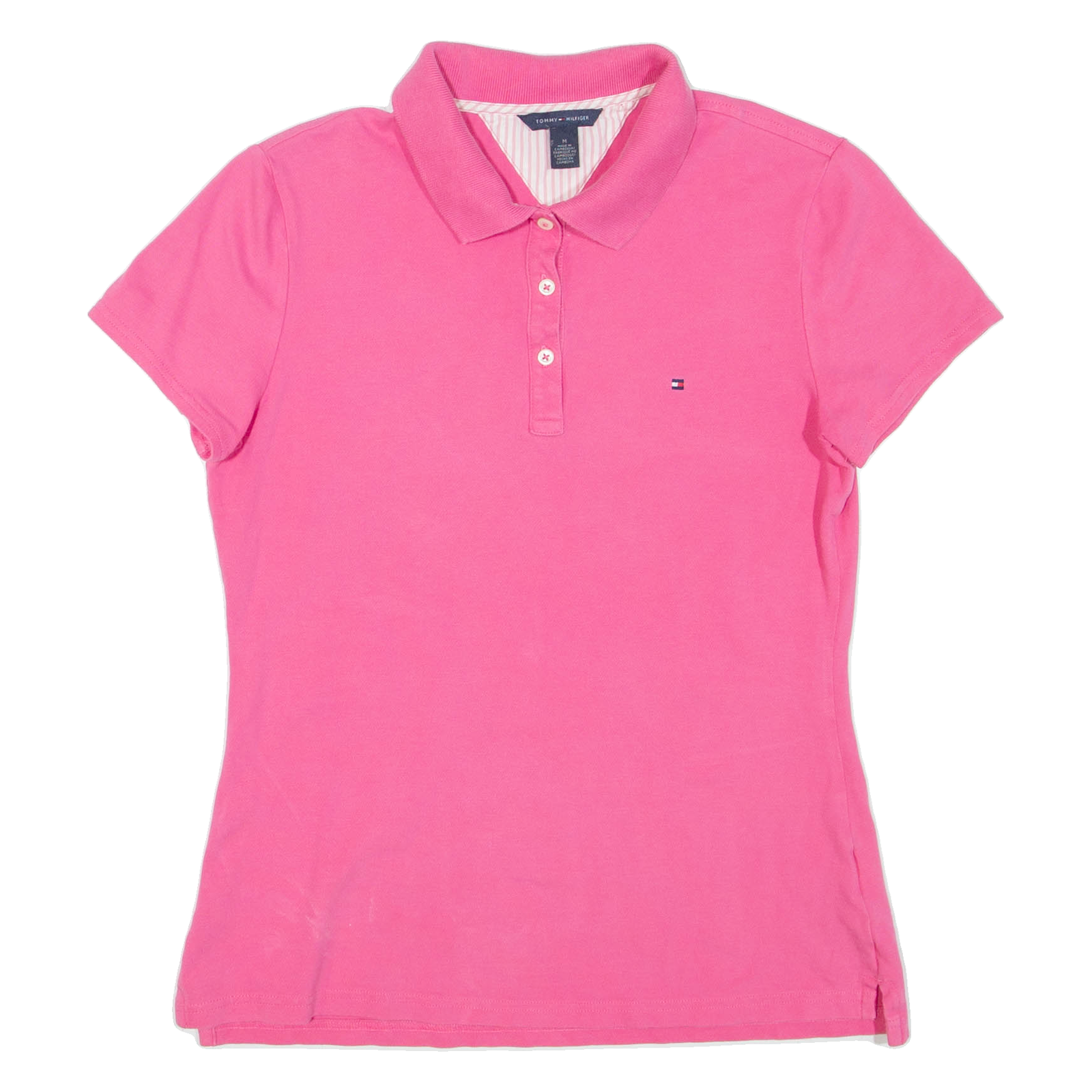 TOMMY HILFIGER Womens Polo Shirt Pink M Refurbished - N/A refurbished available on Cerqular