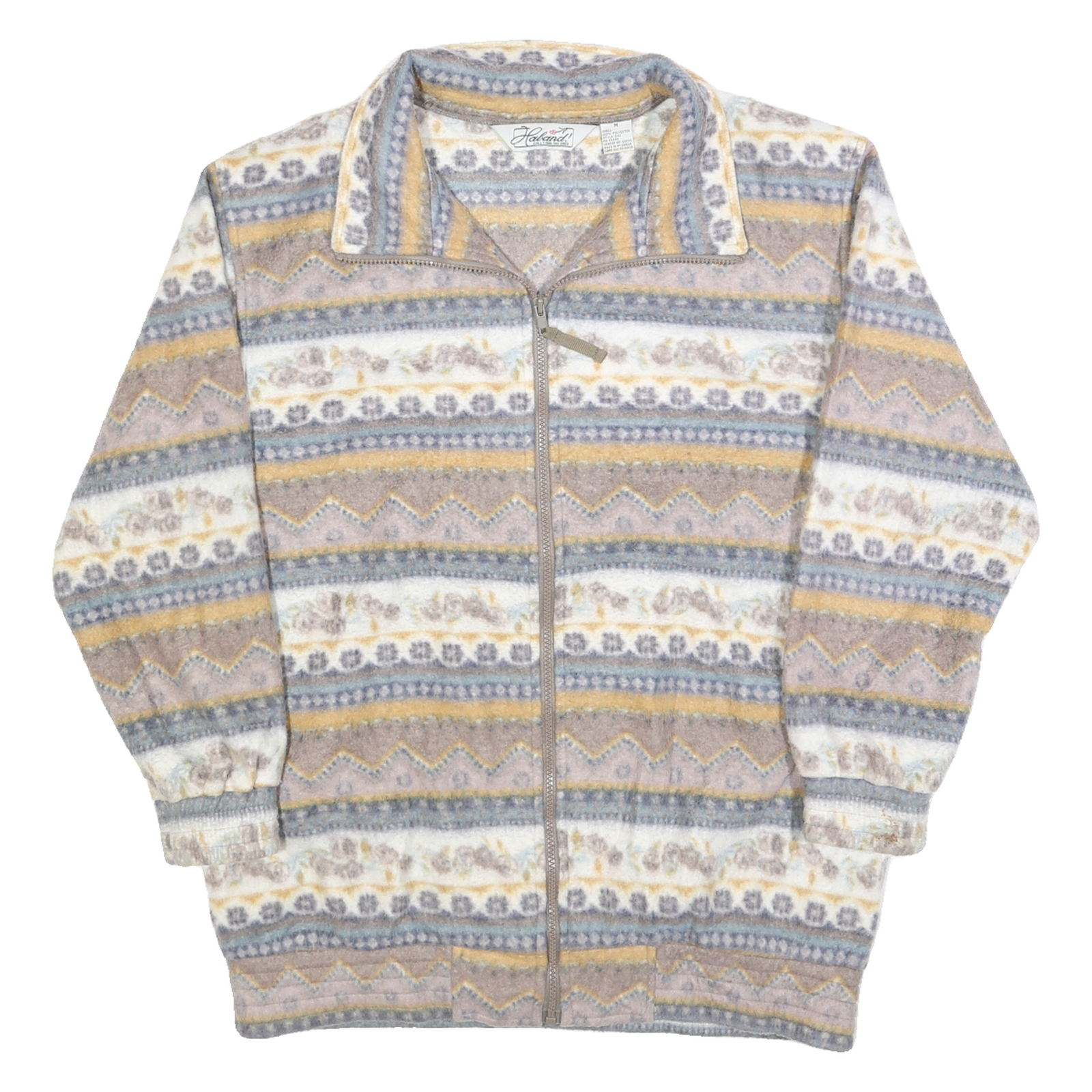 Buy HABAND Womens Beige & Grey Patterned Zip Up Jacket M Polyester Soft Warm Refurbished - $28.59 HABAND Womens Beige & Grey Patterned Zip Up Jacket M Polyester Soft Warm Refurbished - N/A refurbished available on Cerqular