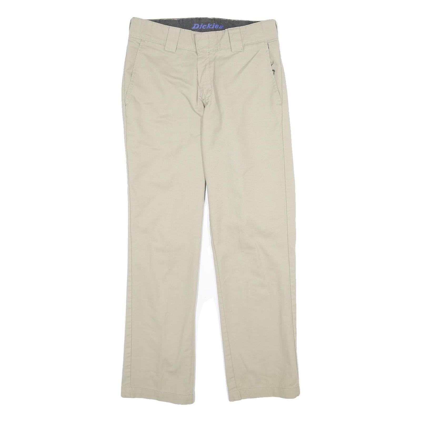 DICKIES Mens Beige Regular Fit Straight Leg Trousers W29 L30 Workwear Zip Refurbished - N/A refurbished available on Cerqular
