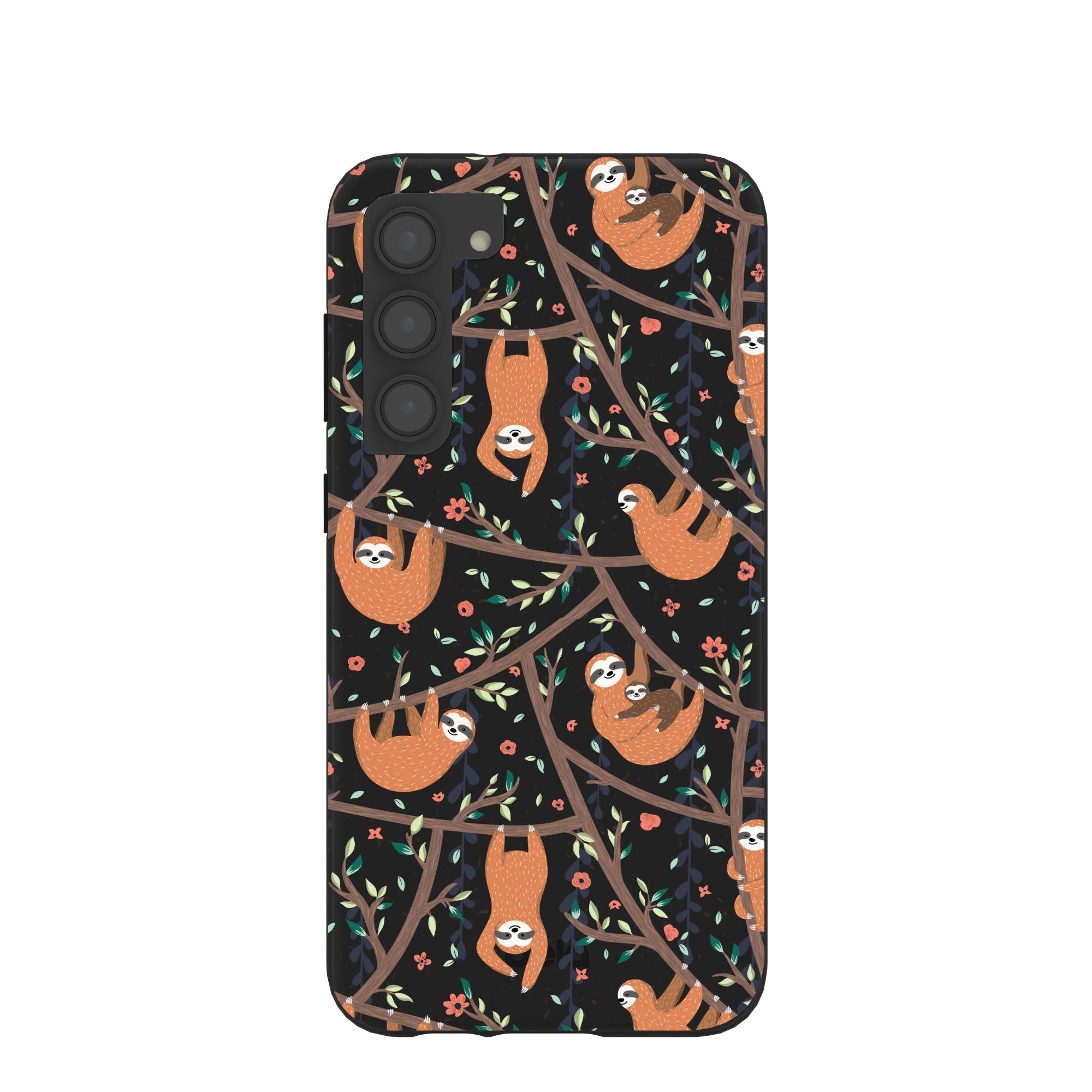 Black Jungle Sloths Samsung Galaxy S23+(Plus) Case Refurbished - Pela Case refurbished available on Cerqular