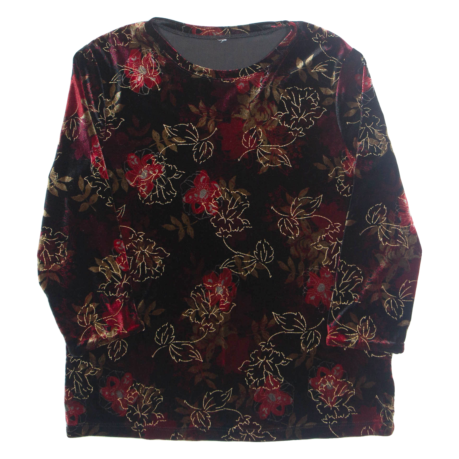 Buy Womens Printed Top Black 3/4 Sleeve Floral M Refurbished - $16.89 Womens Printed Top Black 3/4 Sleeve Floral M Refurbished - N/A refurbished available on Cerqular