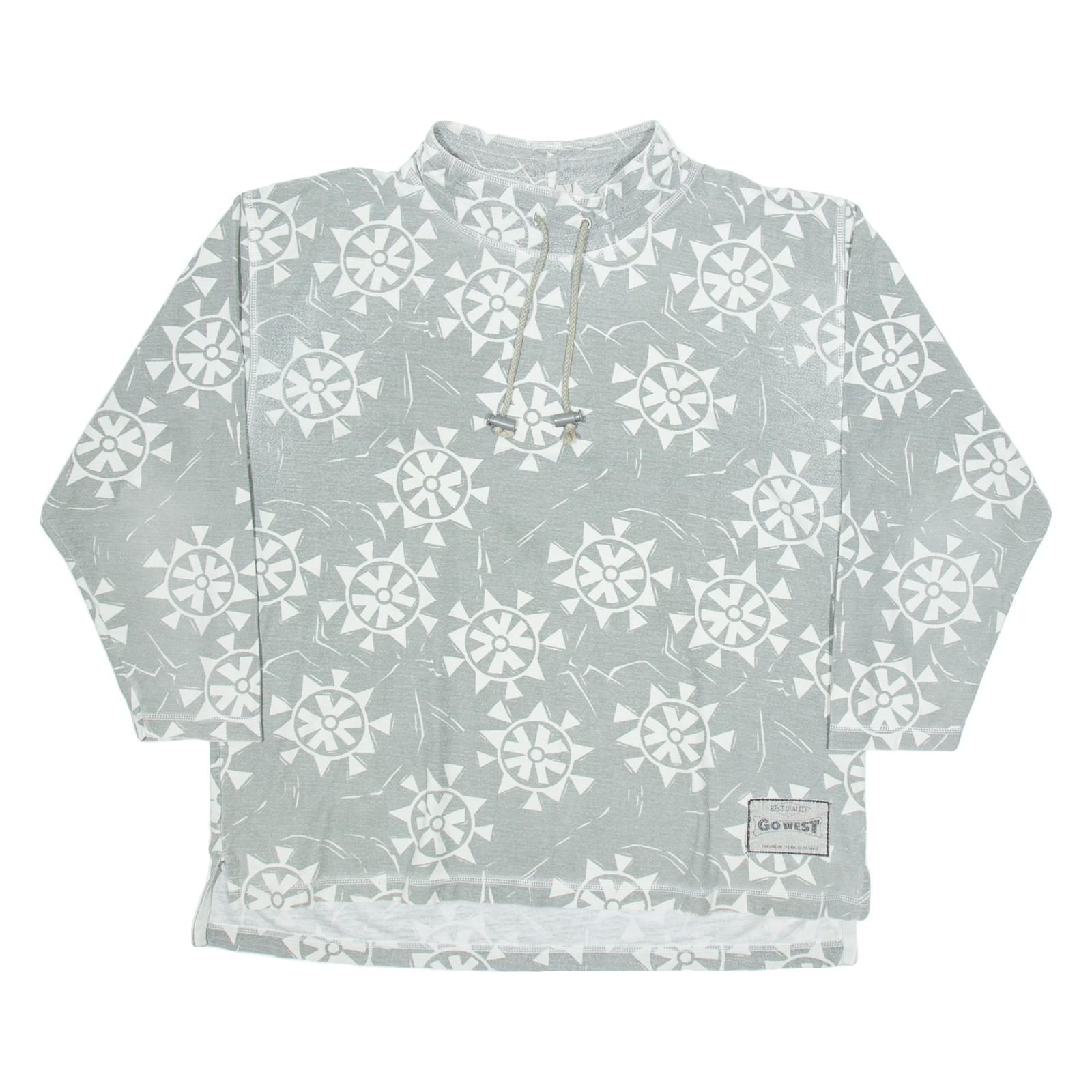 GO WEST Drawstring Mens Sweatshirt Grey XL Refurbished - N/A refurbished available on Cerqular