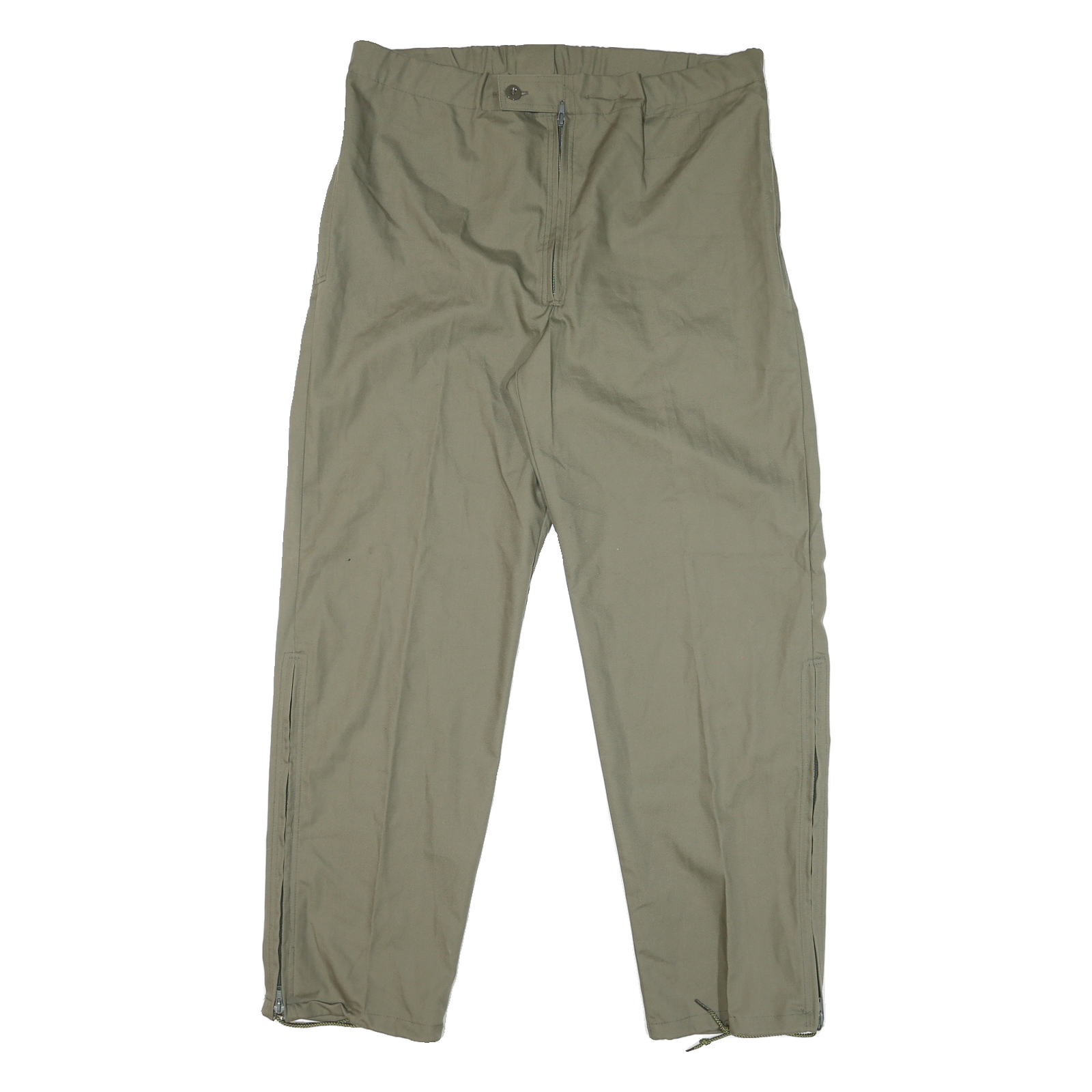 Mens Classic Beige Cotton Blend Trousers W38 L31 Zip Closure Straight Leg Refurbished - N/A refurbished available on Cerqular