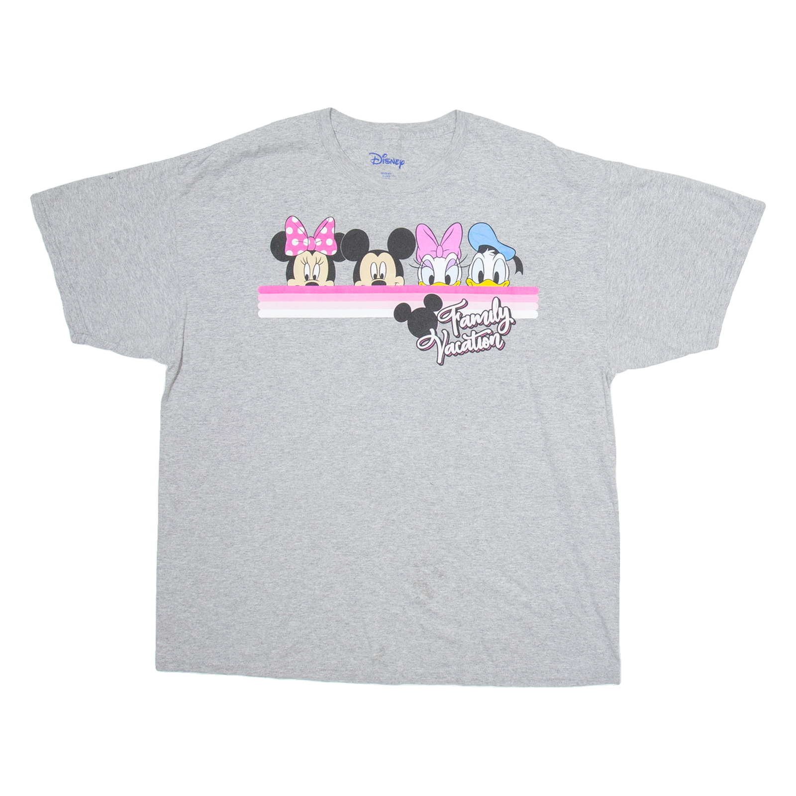 DISNEY Family Vacation Womens T-Shirt Grey XL Refurbished - N/A refurbished available on Cerqular