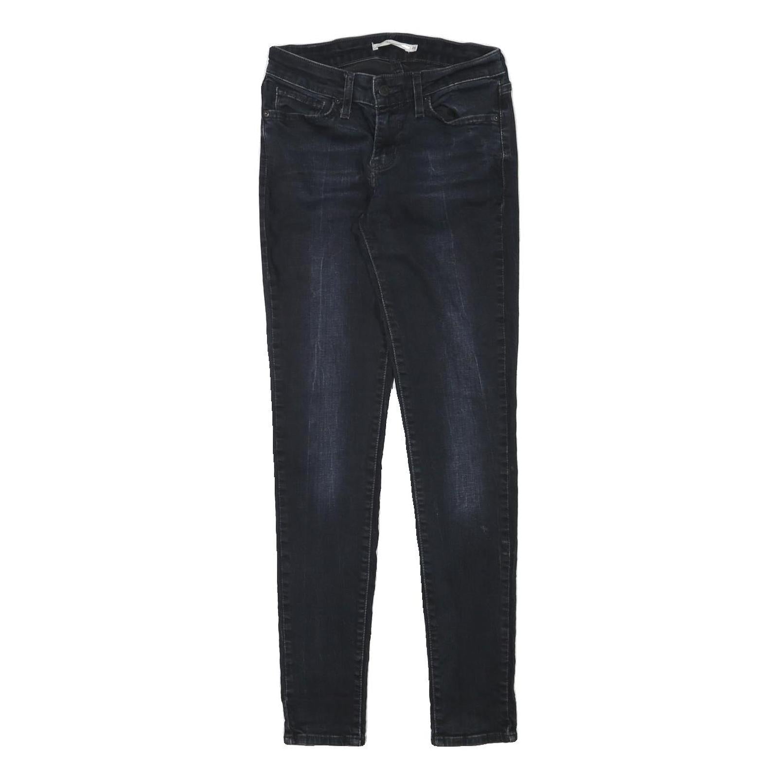 LEVI'S Womens Jeans Blue Slim Skinny Denim Medium W24 L29 Stretch Zip Fastening Refurbished - N/A refurbished available on Cerqular