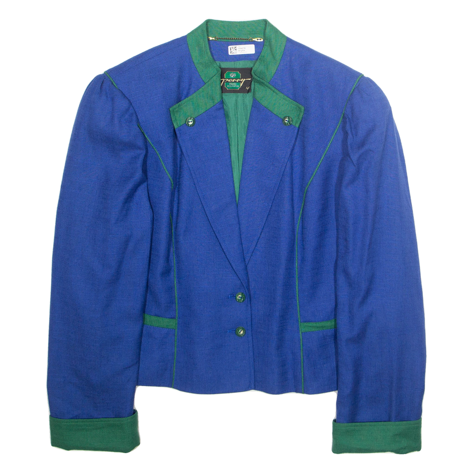 PERRY Womens Blazer Jacket Blue M Refurbished - N/A refurbished available on Cerqular