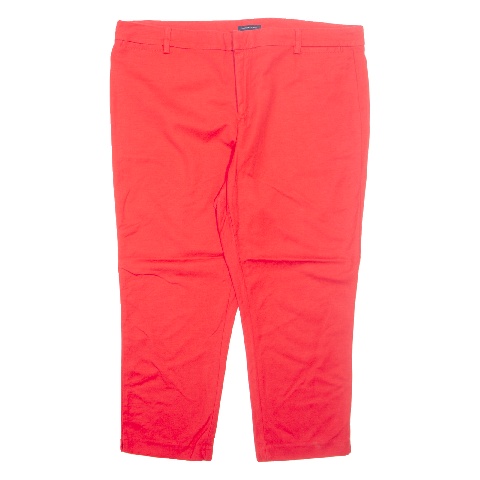 TOMMY HILFIGER Chino Womens Trousers Red Regular Tapered W40 L23 Refurbished - N/A refurbished available on Cerqular