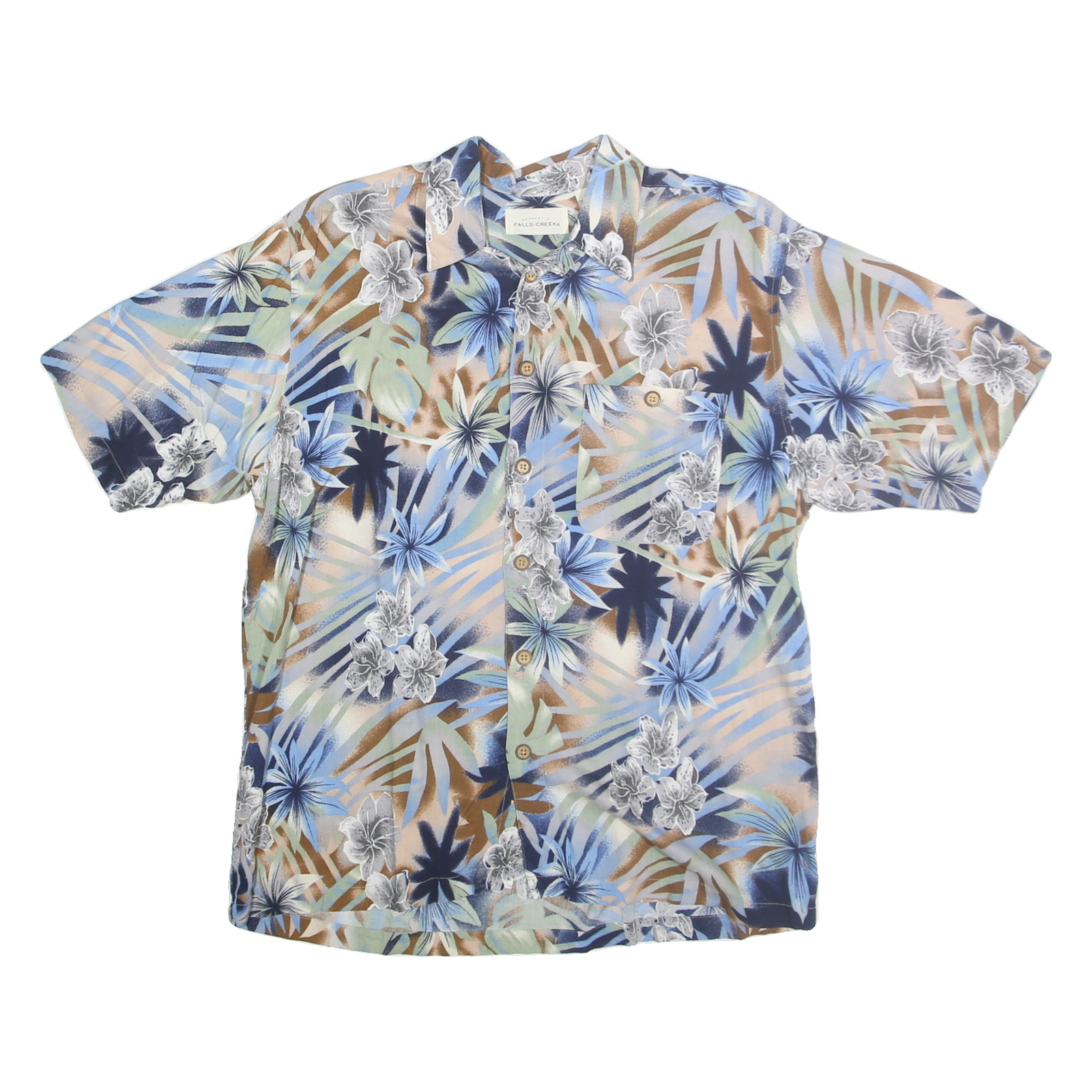 Buy FALLS CREEK Mens Blue Green Brown Floral Rayon Shirt M Short Sleeve Casual Refurbished - $16.89 FALLS CREEK Mens Blue Green Brown Floral Rayon Shirt M Short Sleeve Casual Refurbished - N/A refurbished available on Cerqular