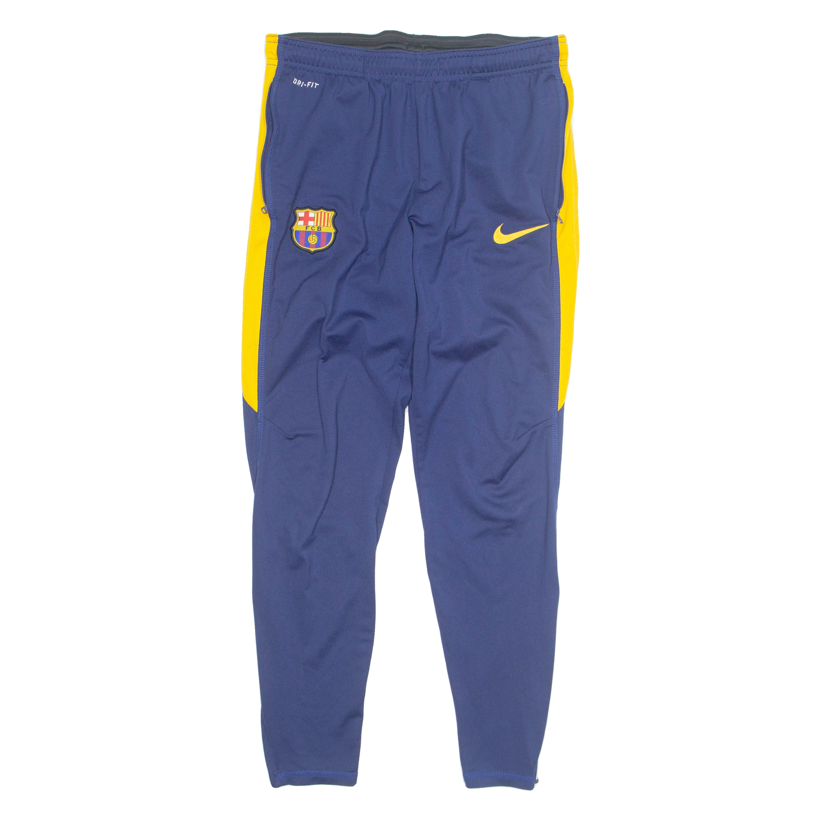 NIKE DRI FIT FC Barcelona Mens Track Pants Blue Skinny M W29 L27 Refurbished - N/A refurbished available on Cerqular