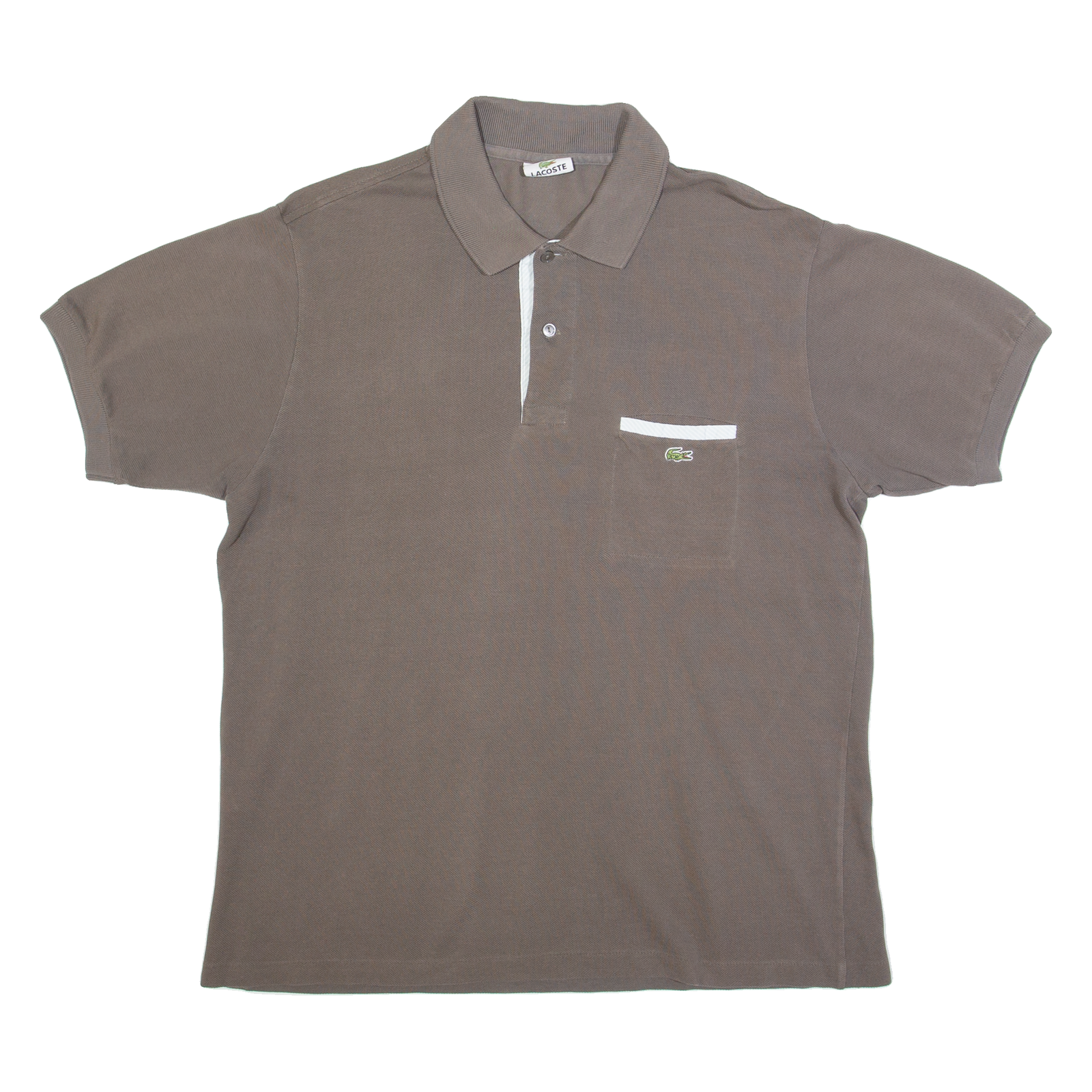 LACOSTE Mens Polo Shirt Brown M Refurbished - N/A refurbished available on Cerqular