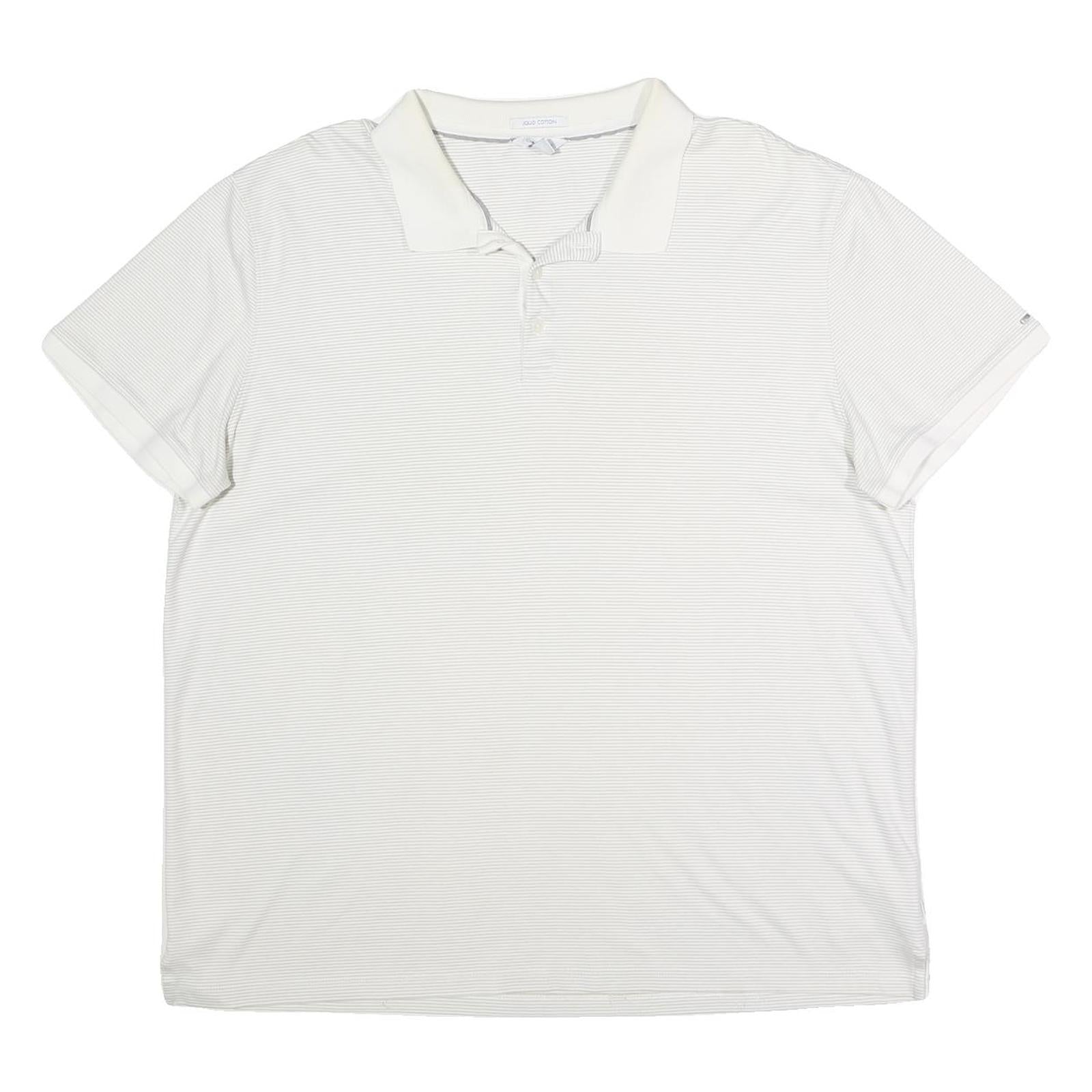 Buy CALVIN KLEIN Mens White & Grey Thin Stripe Short Sleeve Polo Shirt 2XL Cotton Refurbished - $28.59 CALVIN KLEIN Mens White & Grey Thin Stripe Short Sleeve Polo Shirt 2XL Cotton Refurbished - N/A refurbished available on Cerqular