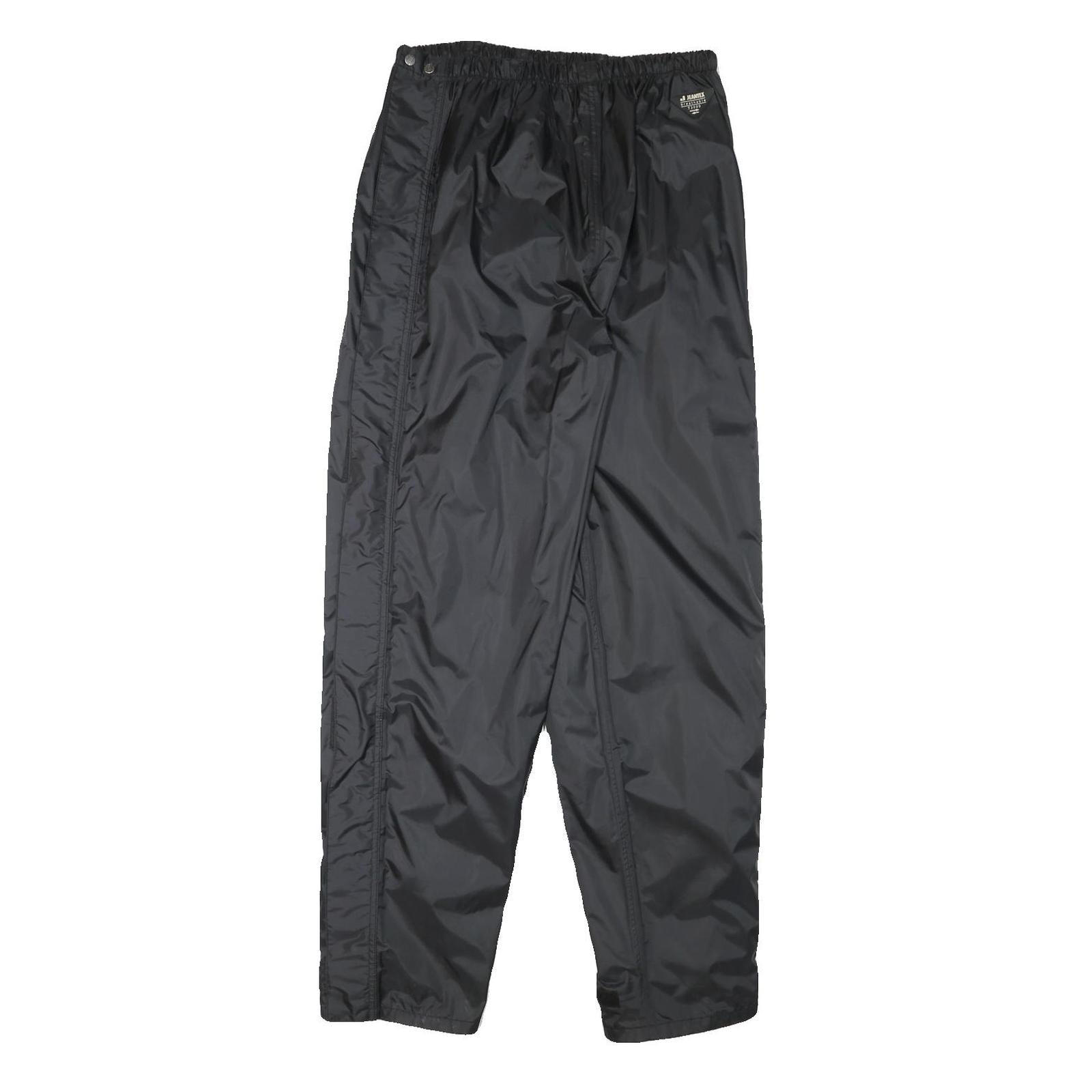 JEANTEX Mens Joggers Black M W28 L31 Lightweight Track Pants Slim Tapered Refurbished - N/A refurbished available on Cerqular
