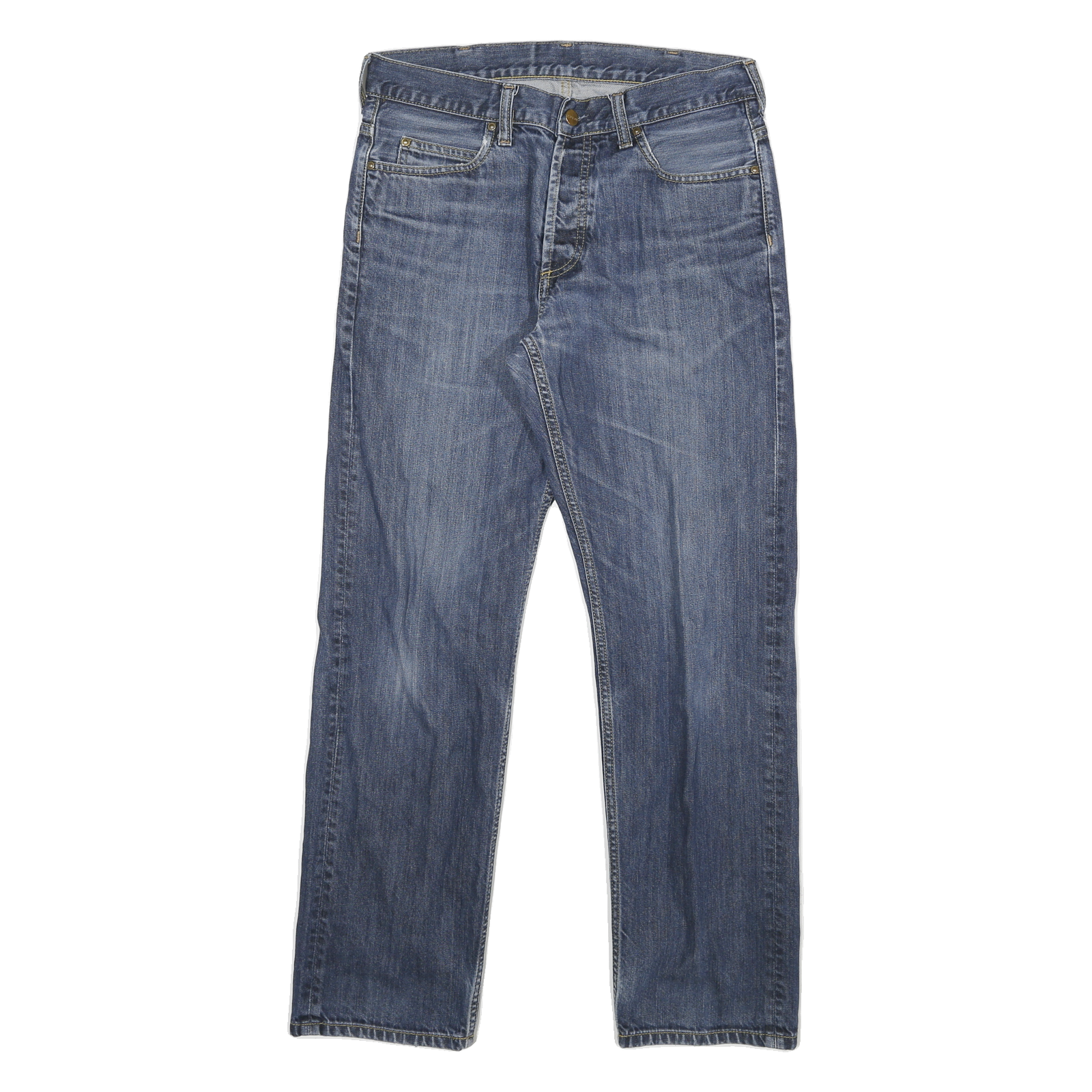 CARHARTT Mens Jeans Blue Regular Straight Denim Medium W30 L29 Casual Workwear Refurbished - N/A refurbished available on Cerqular