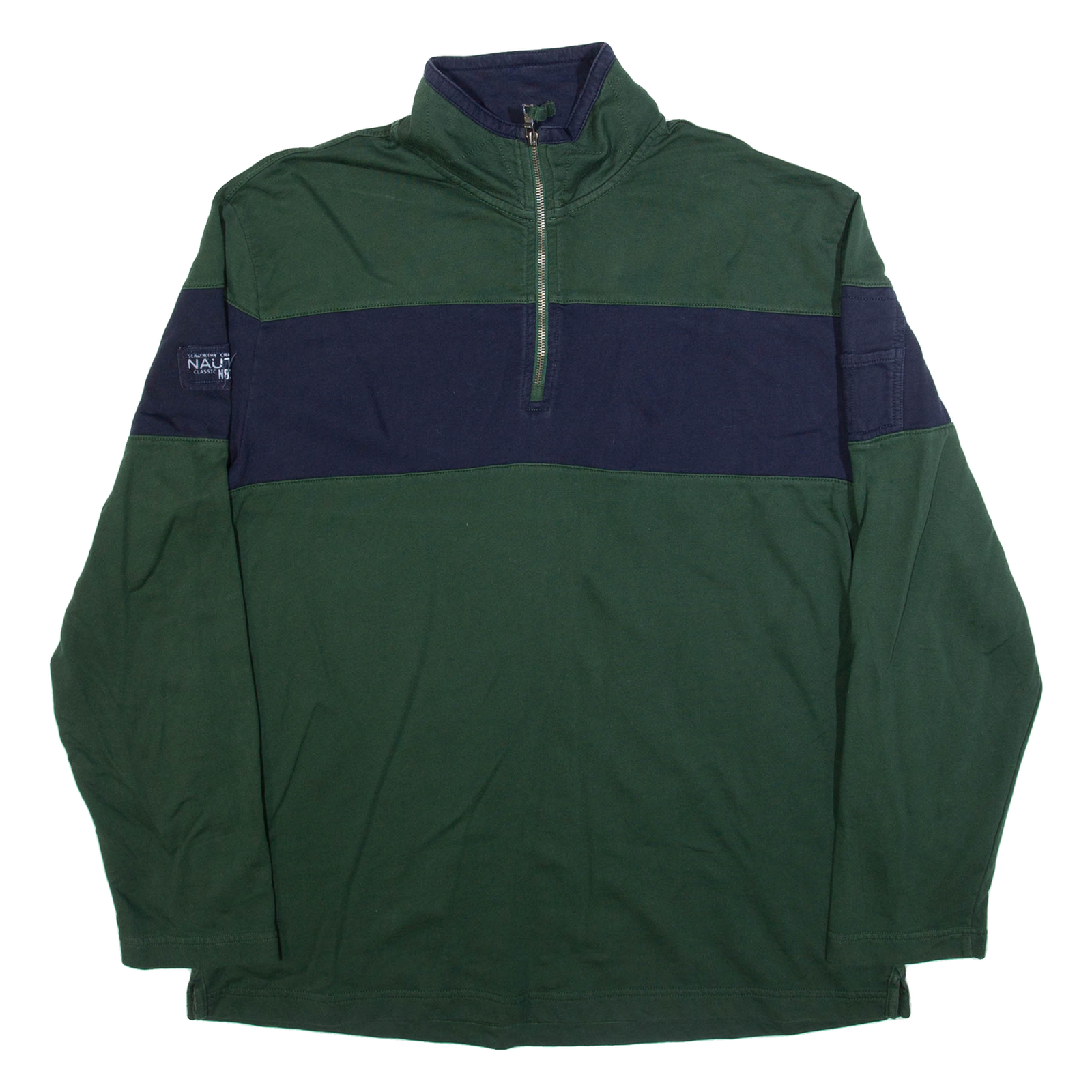 NAUTICA Mens Sweatshirt Grey 1/4 Zip XL Refurbished - N/A refurbished available on Cerqular
