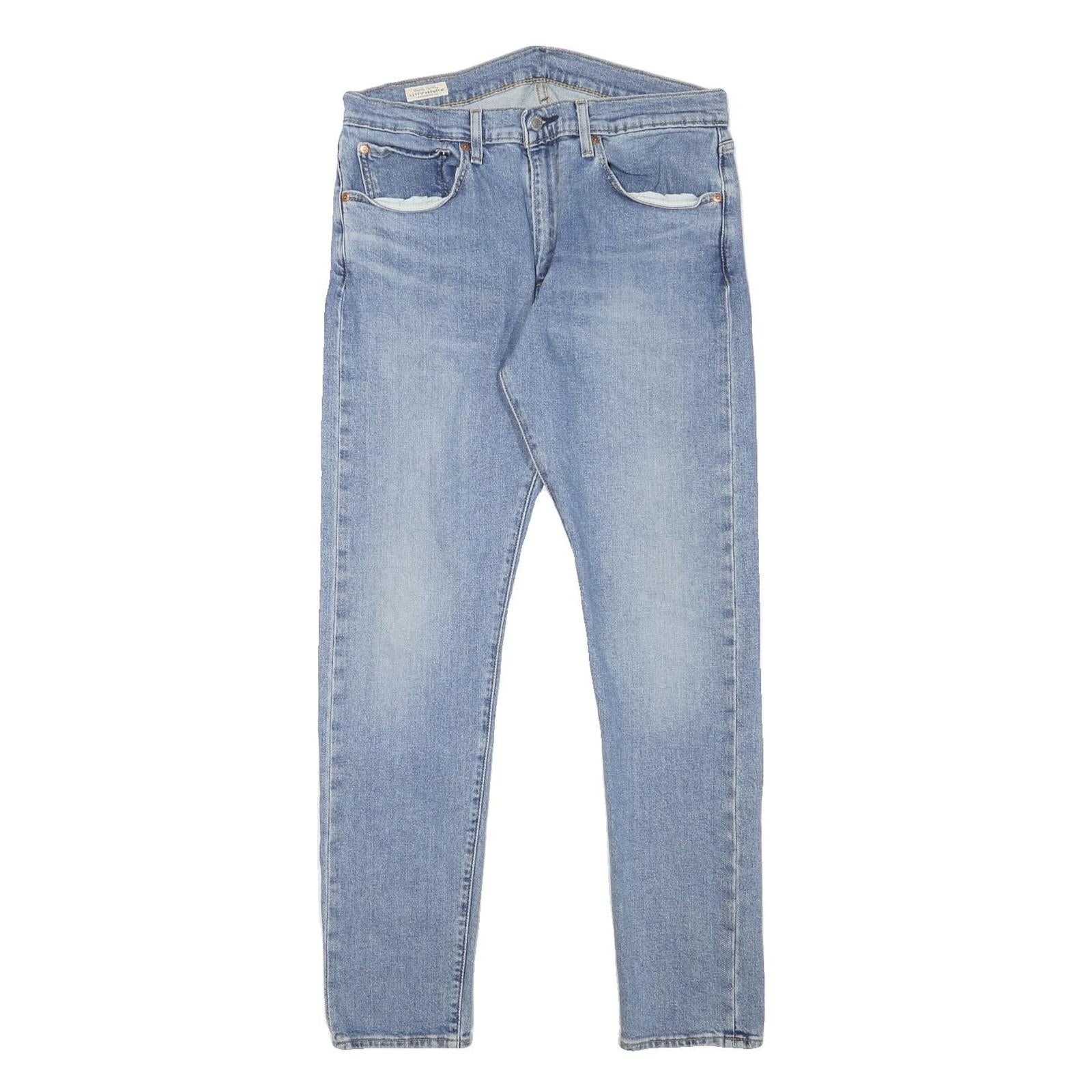 LEVI'S 512 Mens Slim Jeans Blue Denim Light W32 L29 Zip Cotton Blend Refurbished - N/A refurbished available on Cerqular