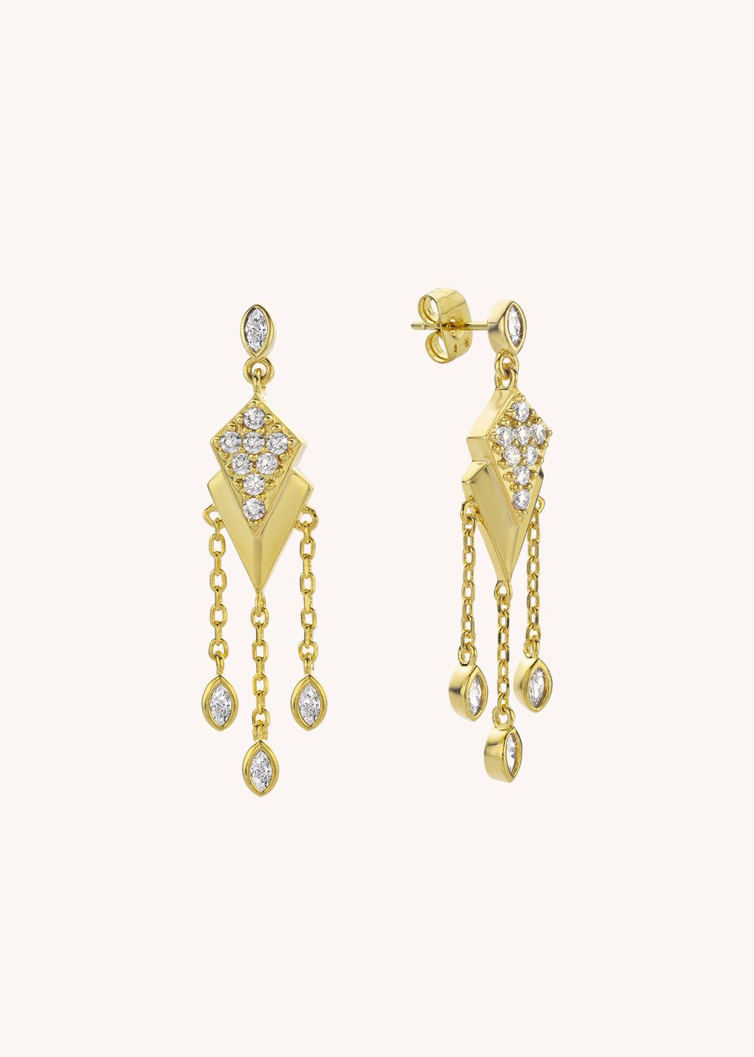Earring Bo-244g Gold | Color: GOLD | Size: U Refurbished - Rue Madame is a known brand, and the standardized name is " refurbished available on Cerqular