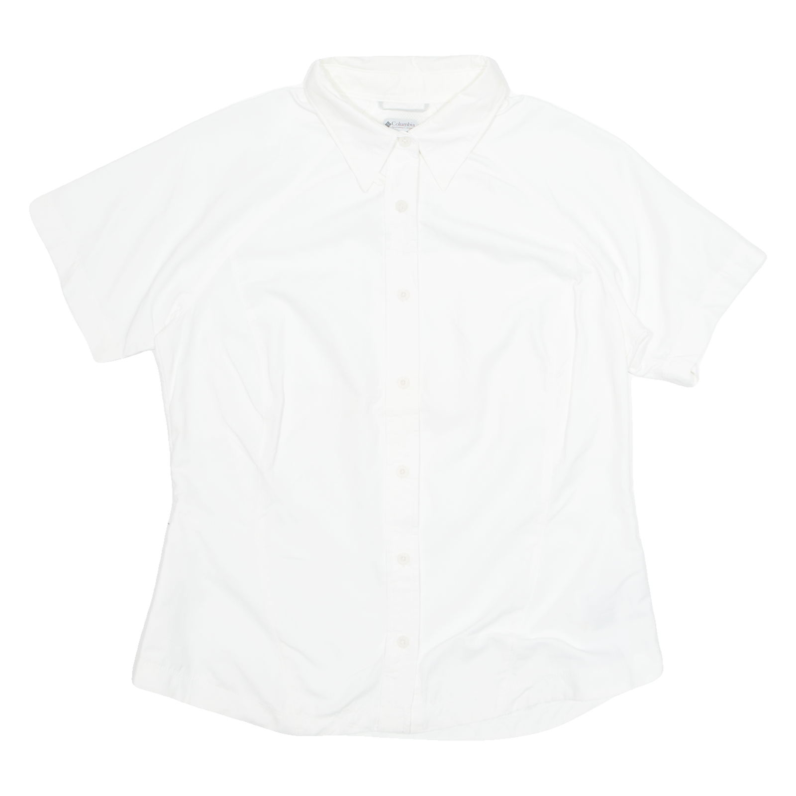 COLUMBIA Womens Shirt White Collared Nylon S Refurbished - N/A refurbished available on Cerqular