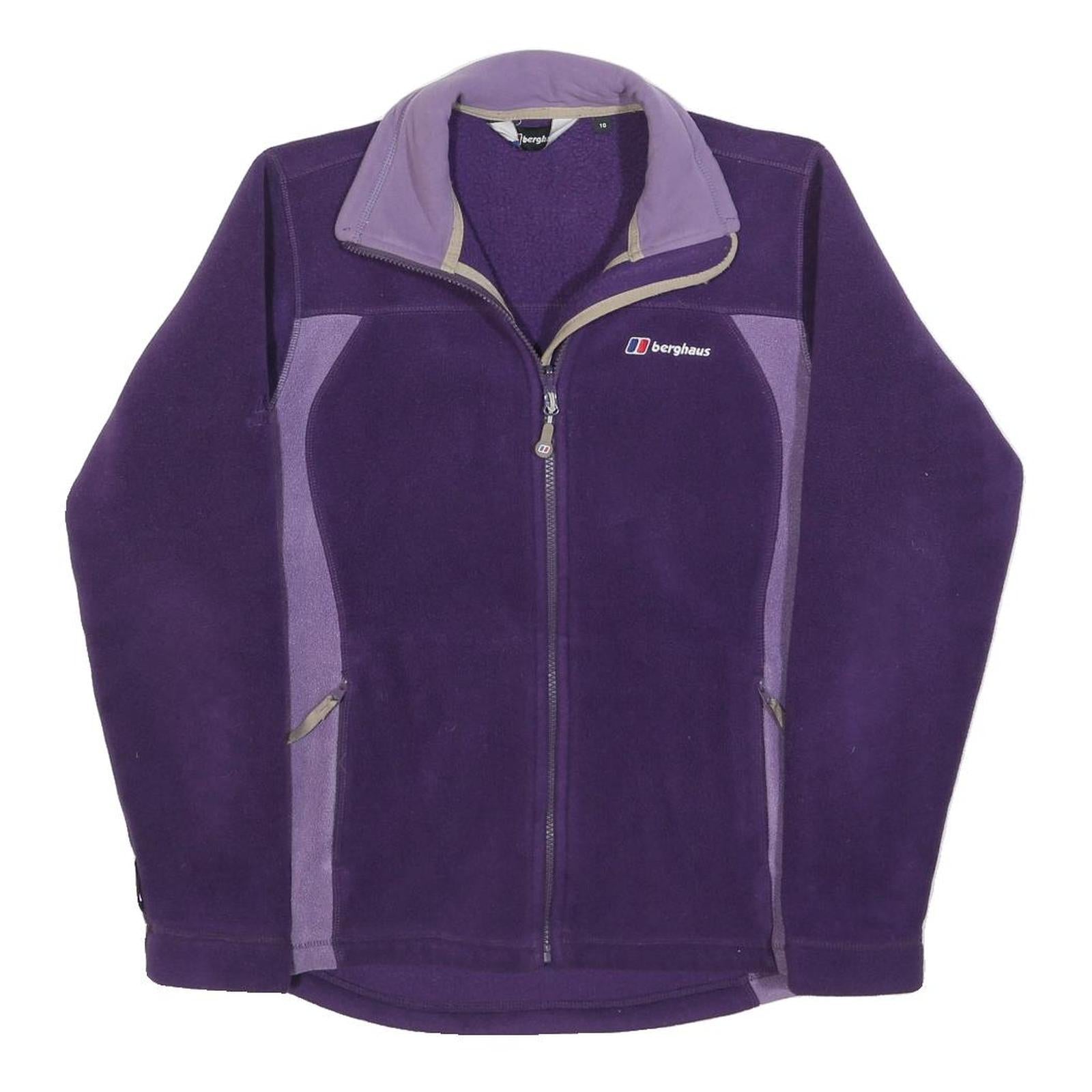 BERGHAUS Womens Purple & Lavender Fleece Jacket M Polyester Zip Outdoor Casual Refurbished - N/A refurbished available on Cerqular