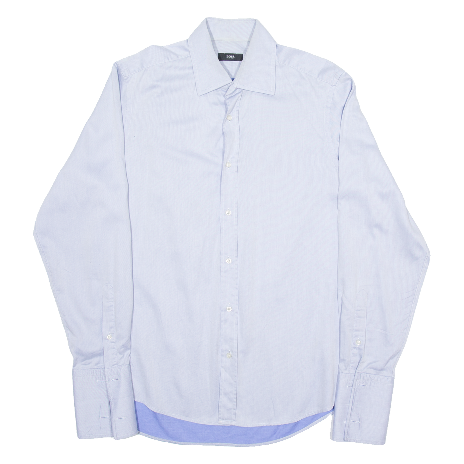 Buy BOSS Mens Plain Shirt Blue Long Sleeve M Refurbished - $28.59 BOSS Mens Plain Shirt Blue Long Sleeve M Refurbished - N/A refurbished available on Cerqular
