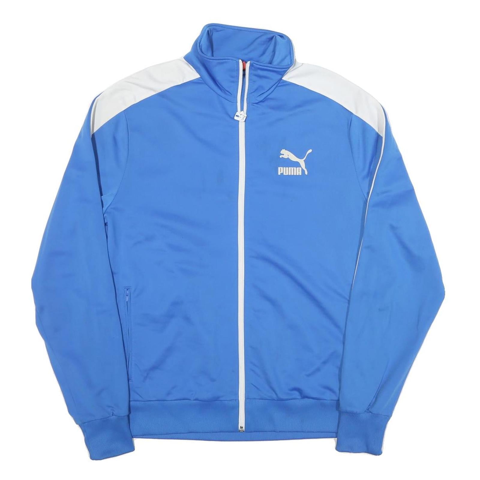Buy PUMA Mens Blue & White Track Jacket L Polyester Blend Zip Sportswear Casual Refurbished - $36.39 PUMA Mens Blue & White Track Jacket L Polyester Blend Zip Sportswear Casual Refurbished - N/A refurbished available on Cerqular