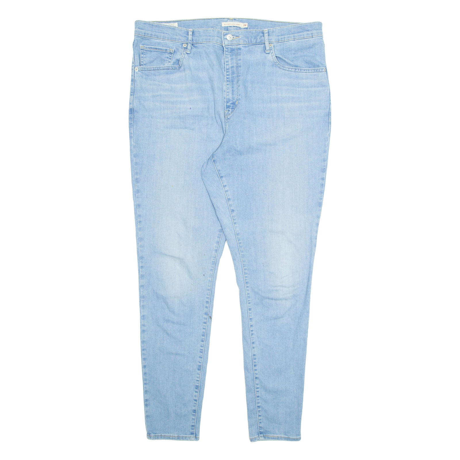 LEVI'S Womens Jeans Blue Regular Tapered Stone Wash W36 L32 Refurbished - N/A refurbished available on Cerqular