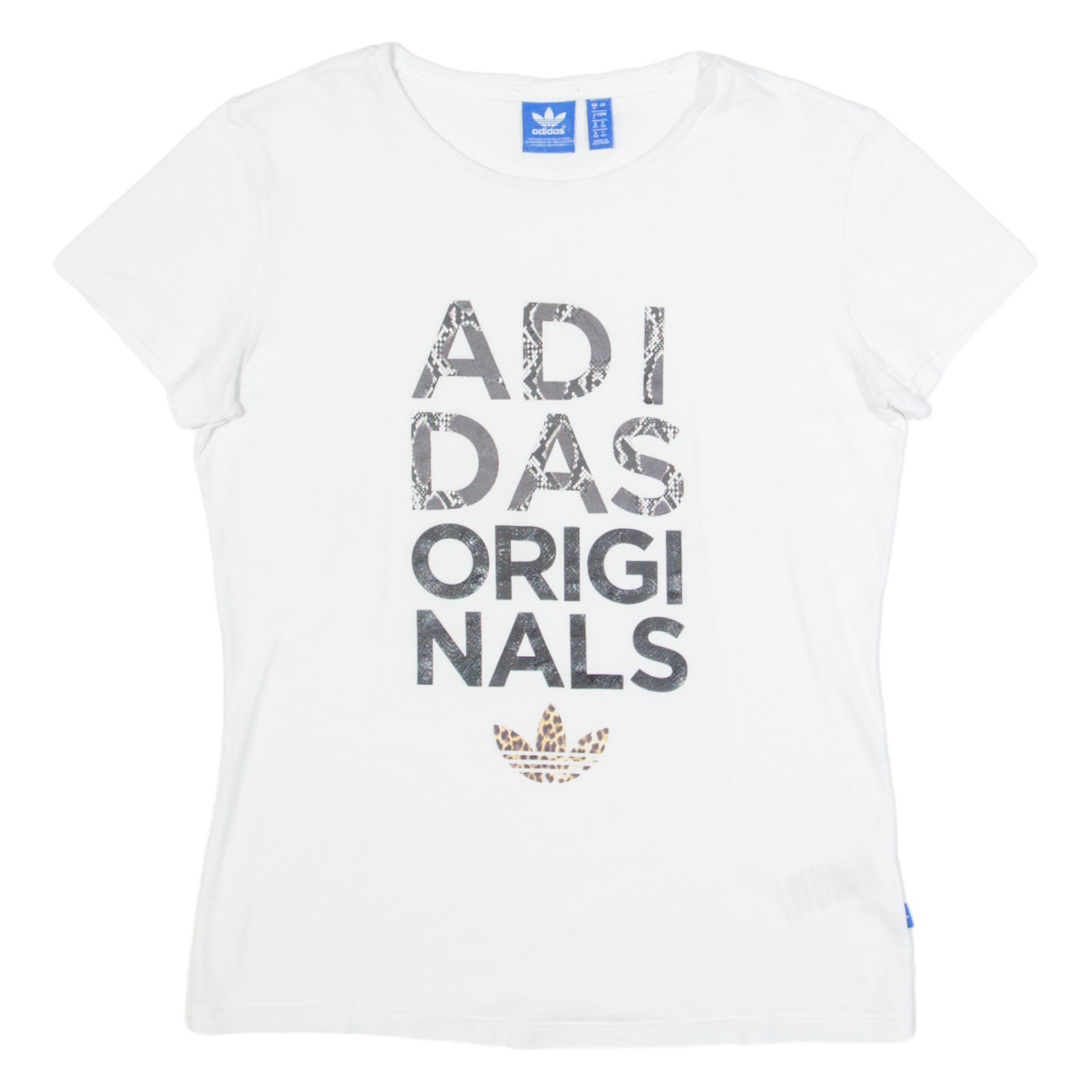 ADIDAS ORIGINALS Womens T-Shirt White UK 8 Refurbished - N/A refurbished available on Cerqular