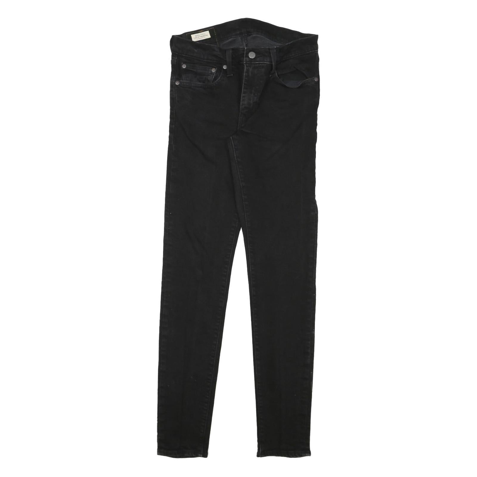 LEVI'S Womens Black Slim Skinny Denim Medium W28 L31 Stretch Cotton Blend Jeans Refurbished - N/A refurbished available on Cerqular