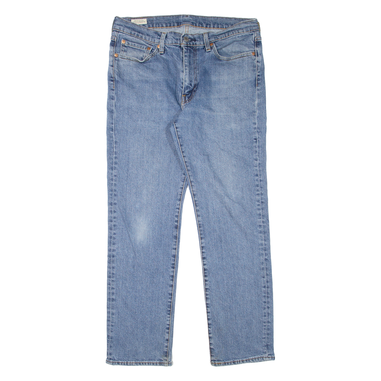 LEVI'S 514 Jeans BIG E Mens Blue Slim Straight Stone Wash W33 L30 Refurbished - N/A refurbished available on Cerqular