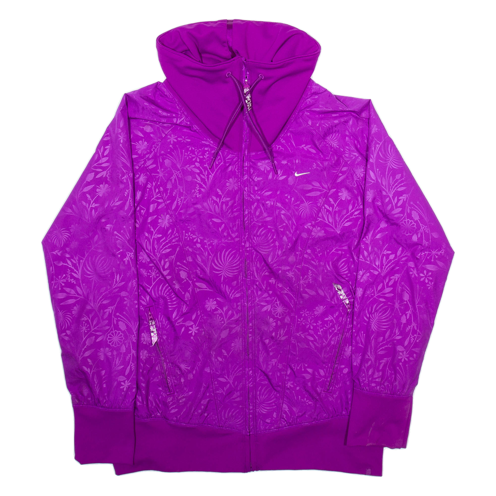 NIKE Womens Track Jacket Purple L Refurbished - N/A refurbished available on Cerqular