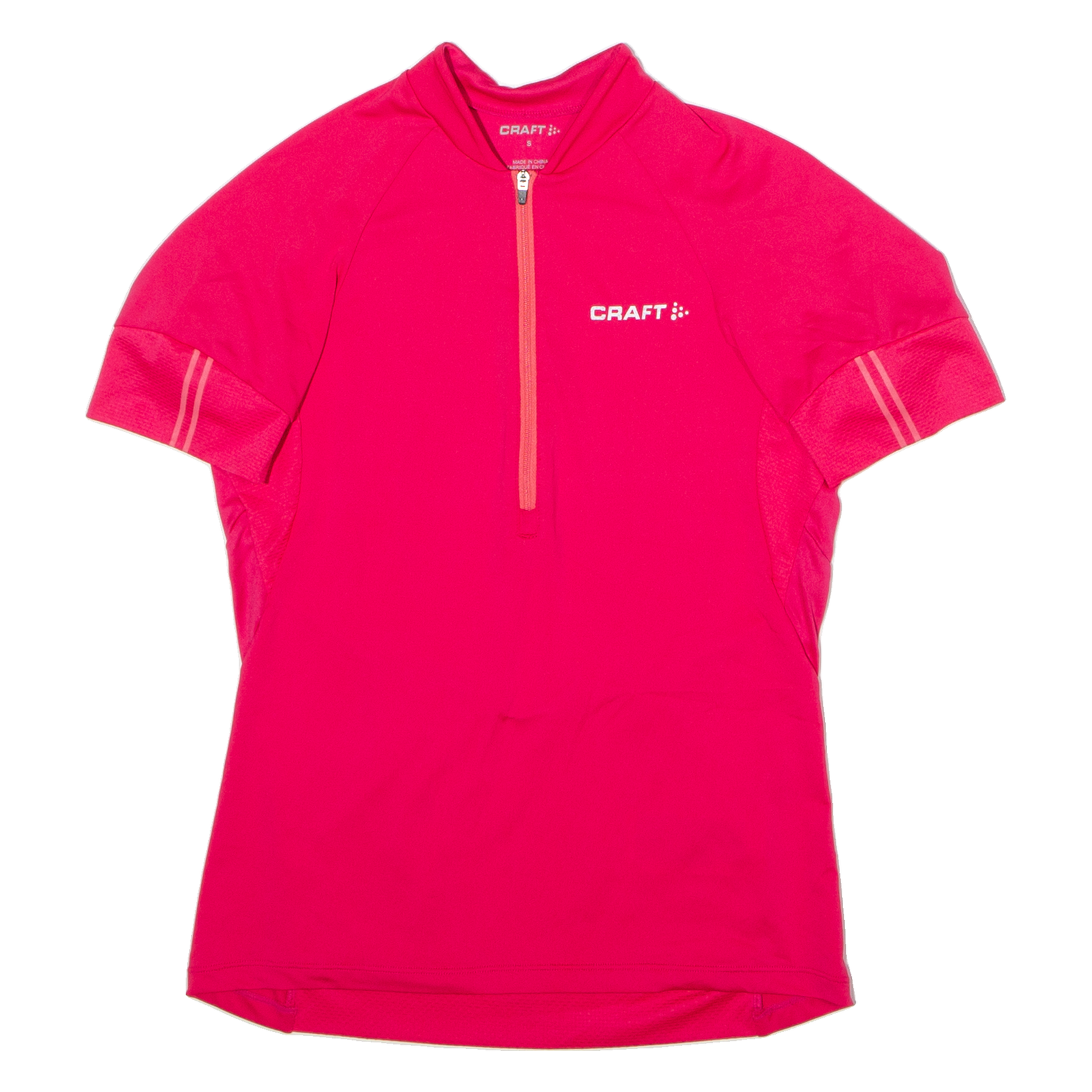 CRAFT Cycling Womens Jersey Pink 1/2 Zip S Refurbished - N/A refurbished available on Cerqular