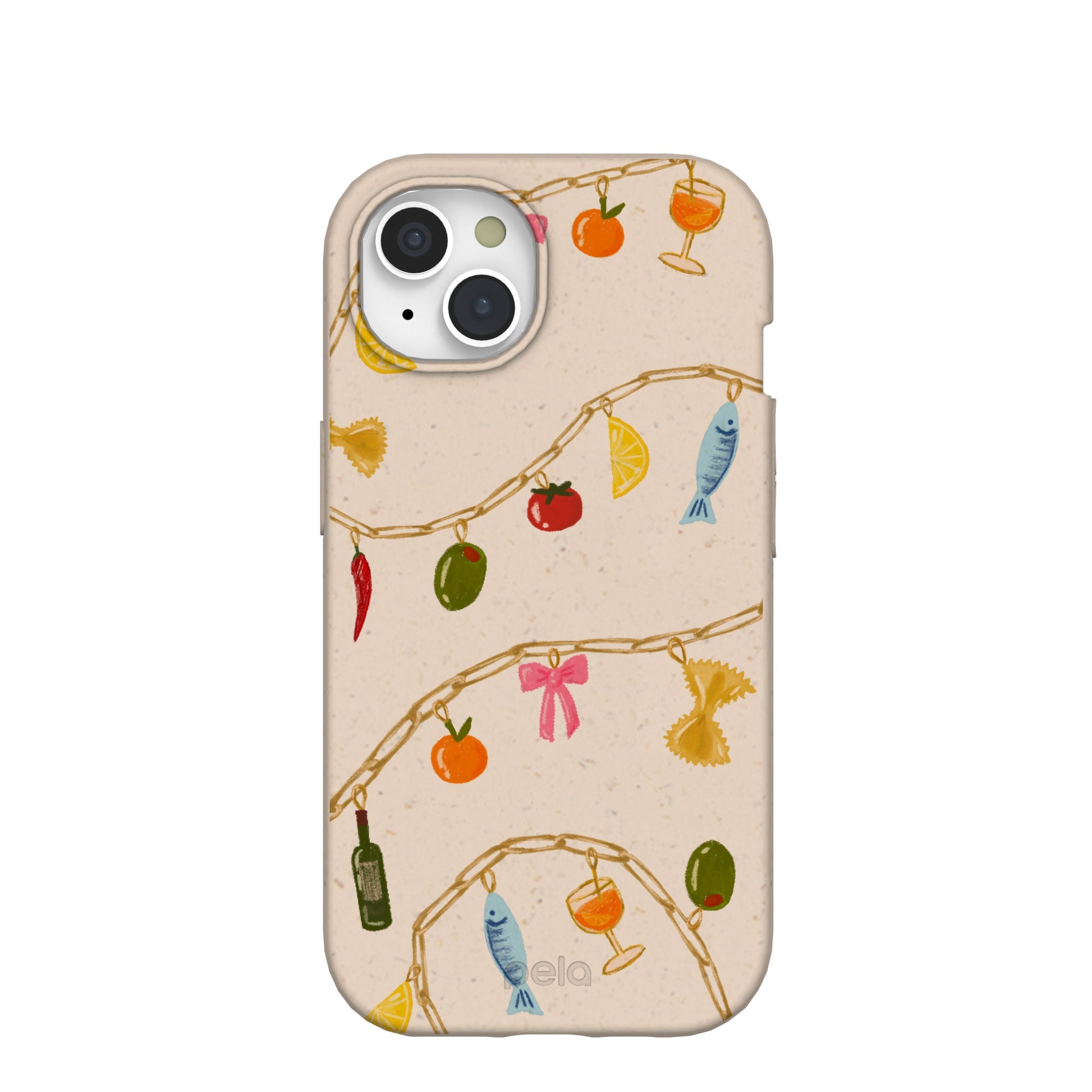 Seashell Dolce Summer iPhone 15 Case Refurbished - Pela Case refurbished available on Cerqular