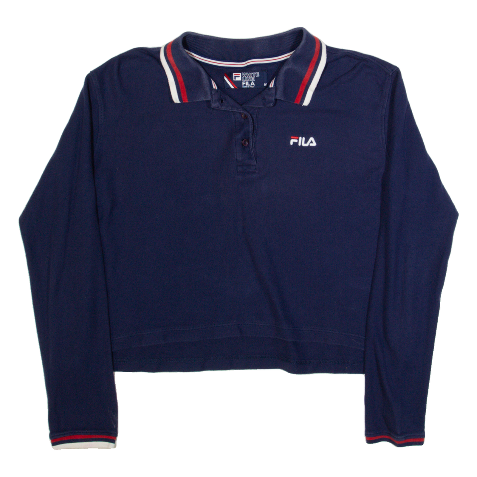 FILA Womens Polo Shirt Blue Long Sleeve M Refurbished - N/A refurbished available on Cerqular