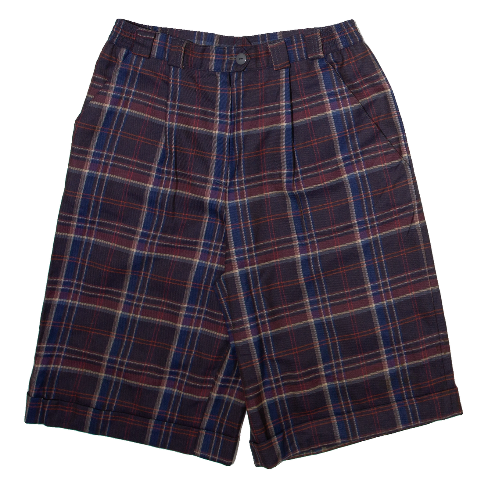 RUBY Womens Casual Shorts Red Check M W30 Refurbished - N/A refurbished available on Cerqular